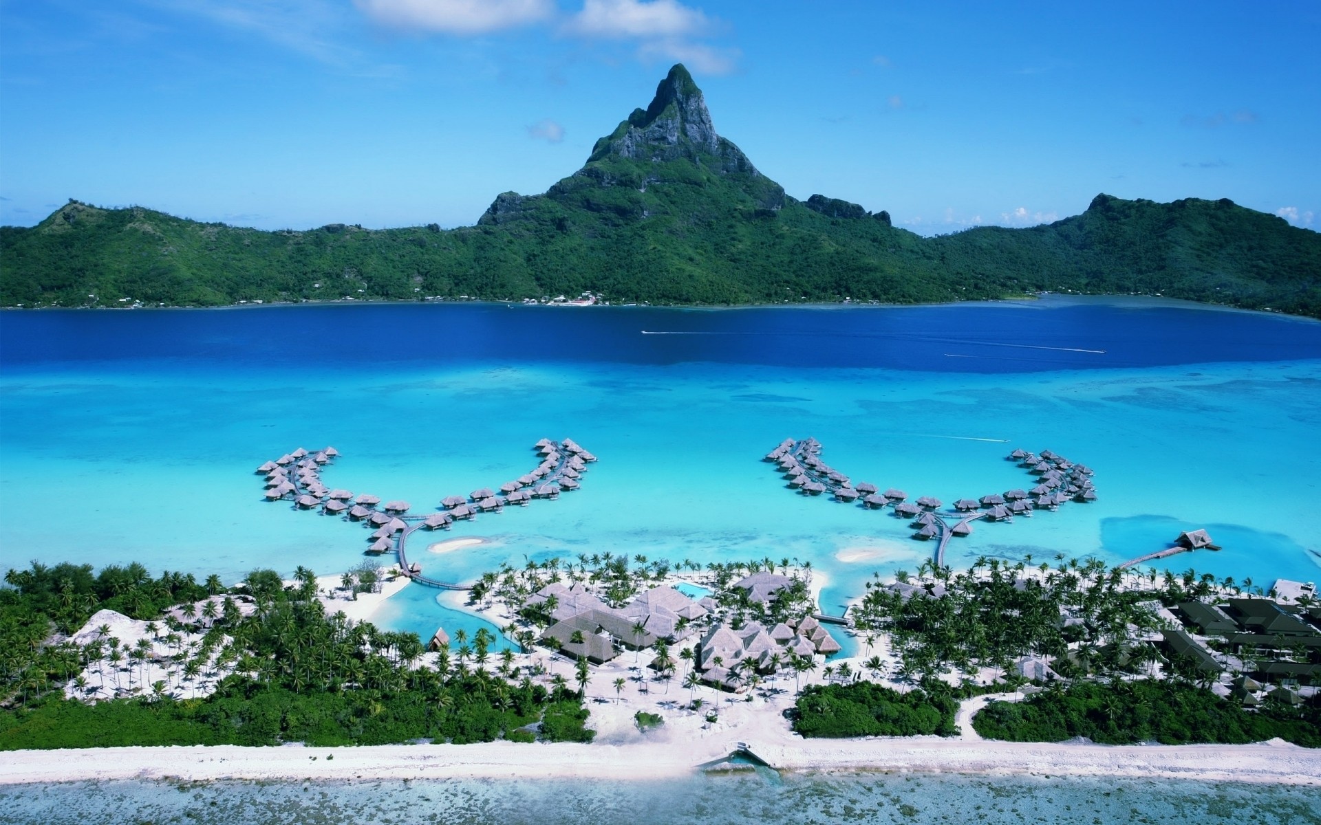 Four Seasons Bora Bora Resort Desktop Wallpaper