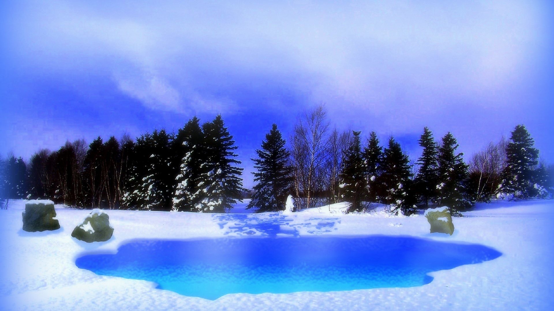 Four Tag – Year New Hole Nature Xmas Water Swamp Forests Frosty Snow Photography Landscapes Pre
