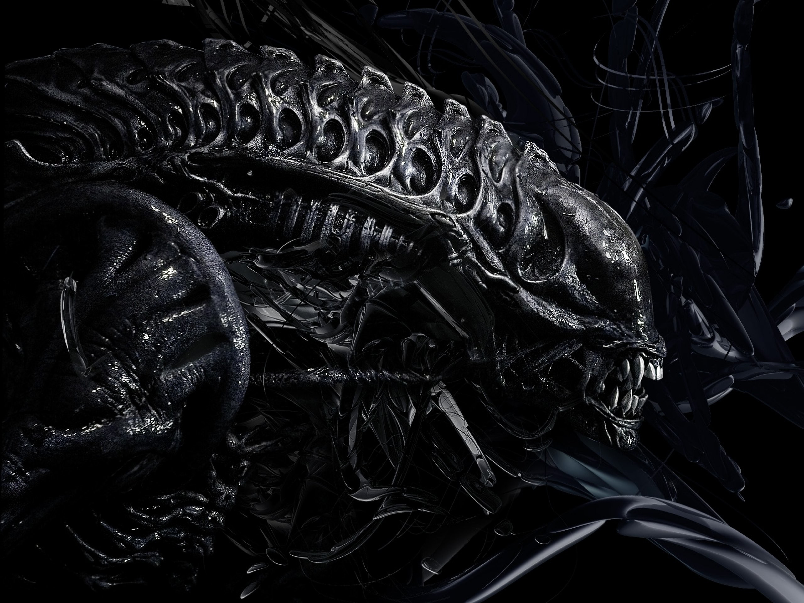 H R GIGER art artwork dark evil artistic horror fantasy sci fi alien aliens xenomorph wallpaper 695681 WallpaperUP