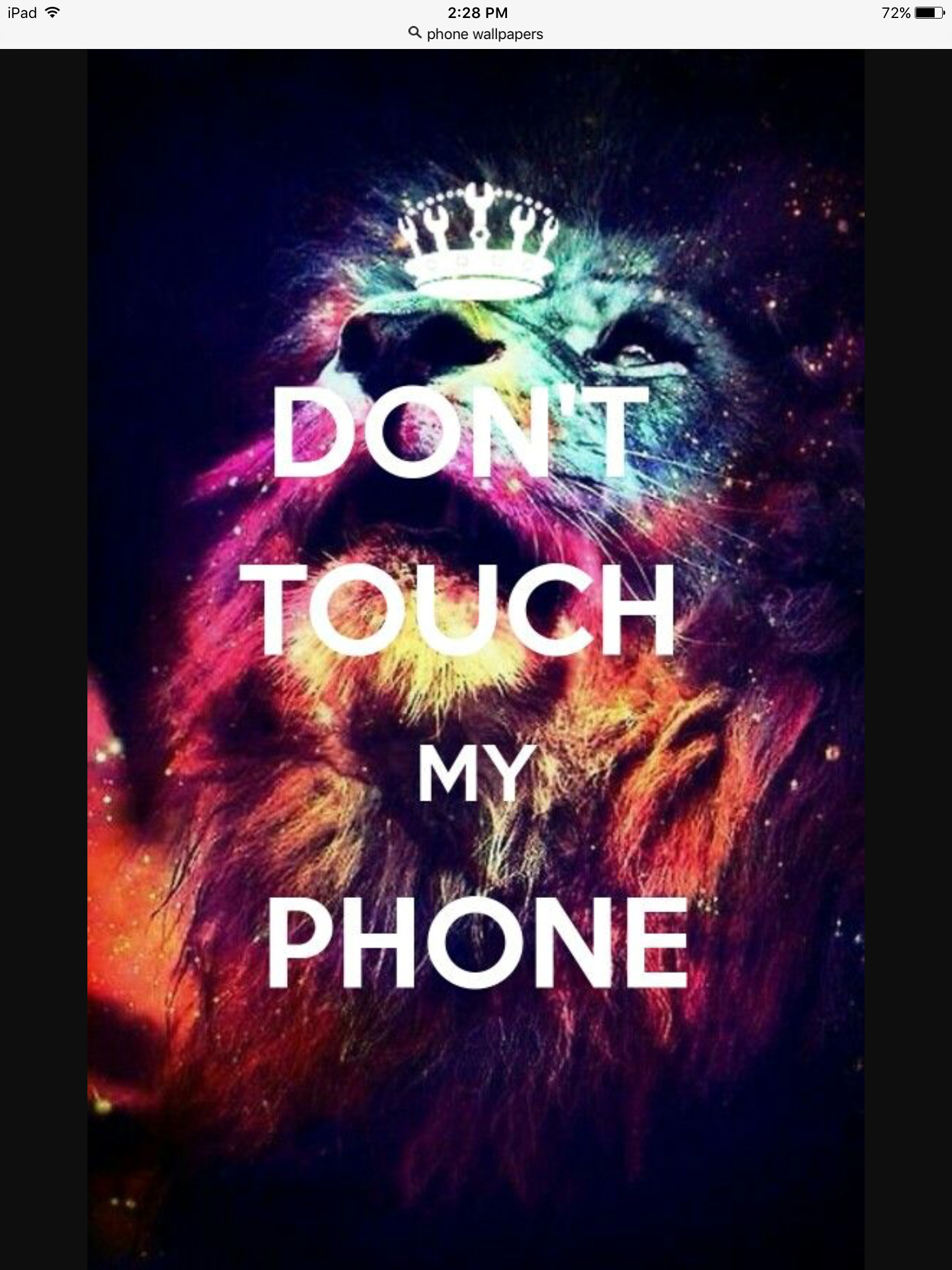 KEEP CALM AND DONT TOUCH MY IPAD  KEEPCALMnet