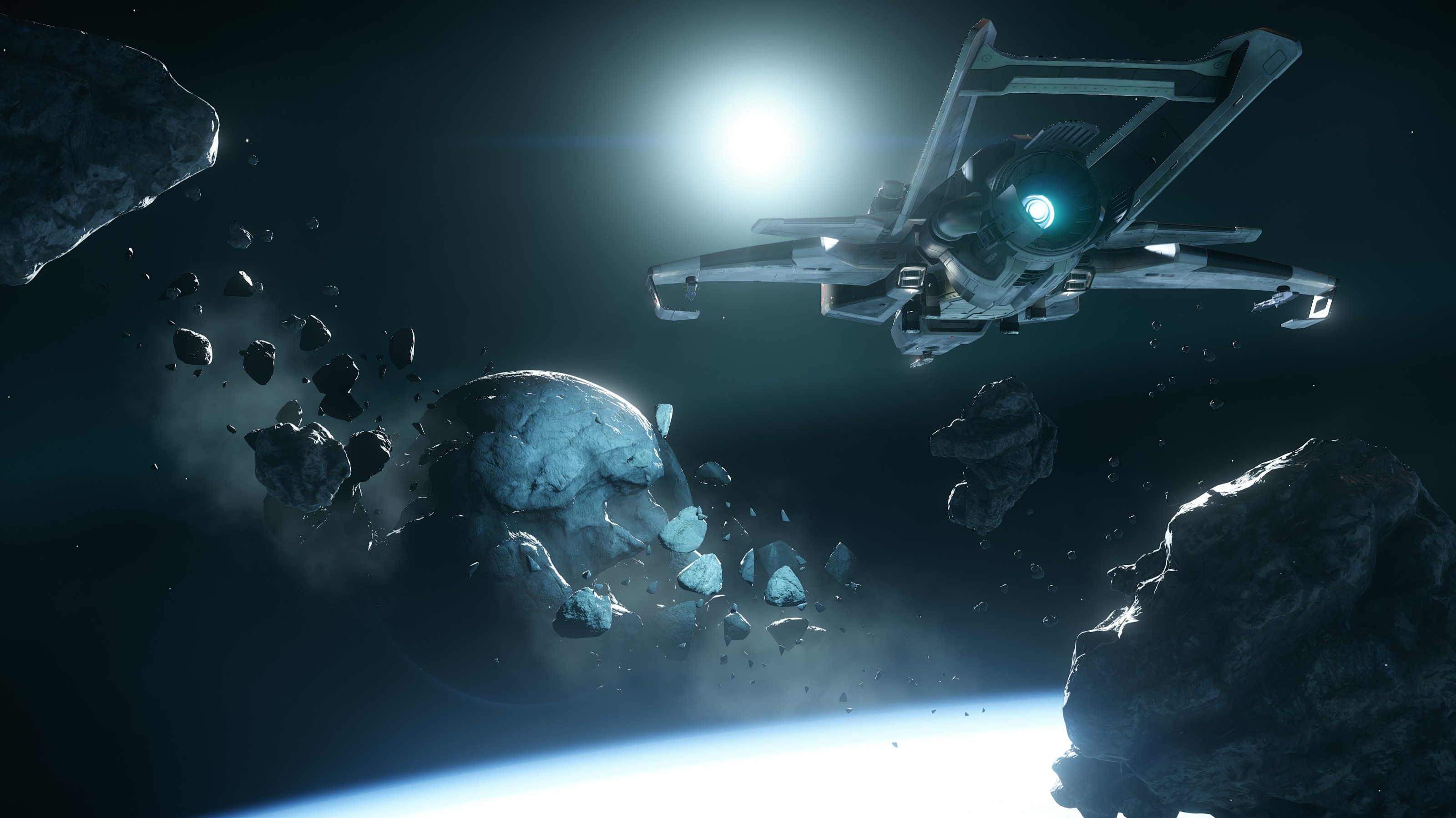 Video Game – Star Citizen Spaceship Asteroid Space Wallpaper