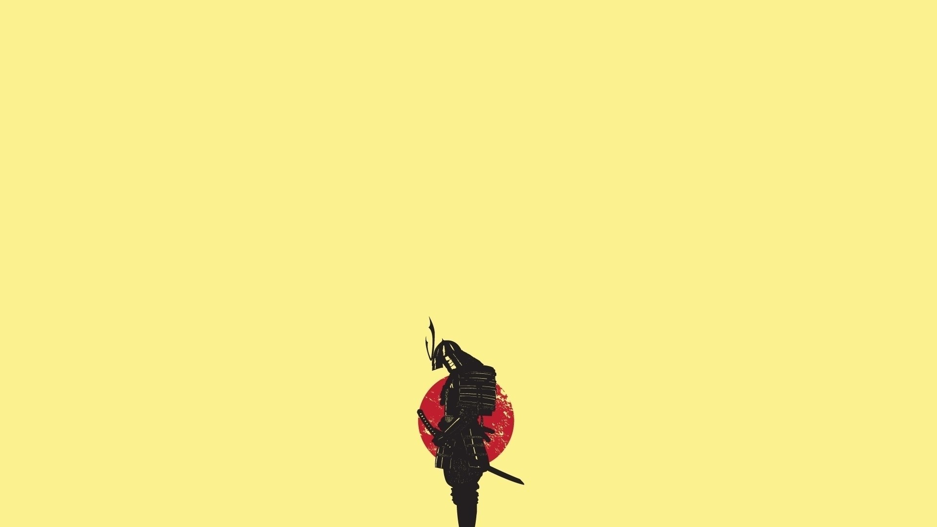 Abstract minimalistic samurai 1920×1080 wallpaperhi.com