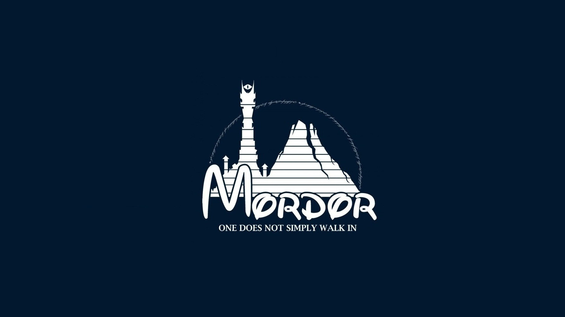 Disney Company Logo Mordor Sauron Simplistic The Lord Of Rings