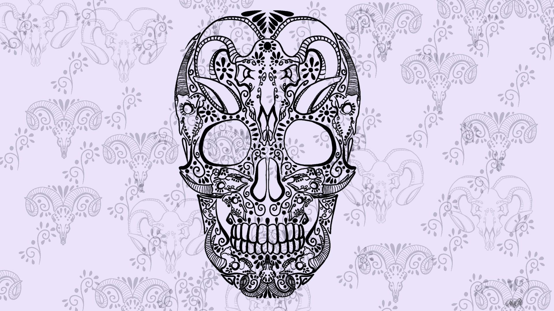 Artwork, Skull, Sugar Skull Wallpapers HD / Desktop and Mobile Backgrounds