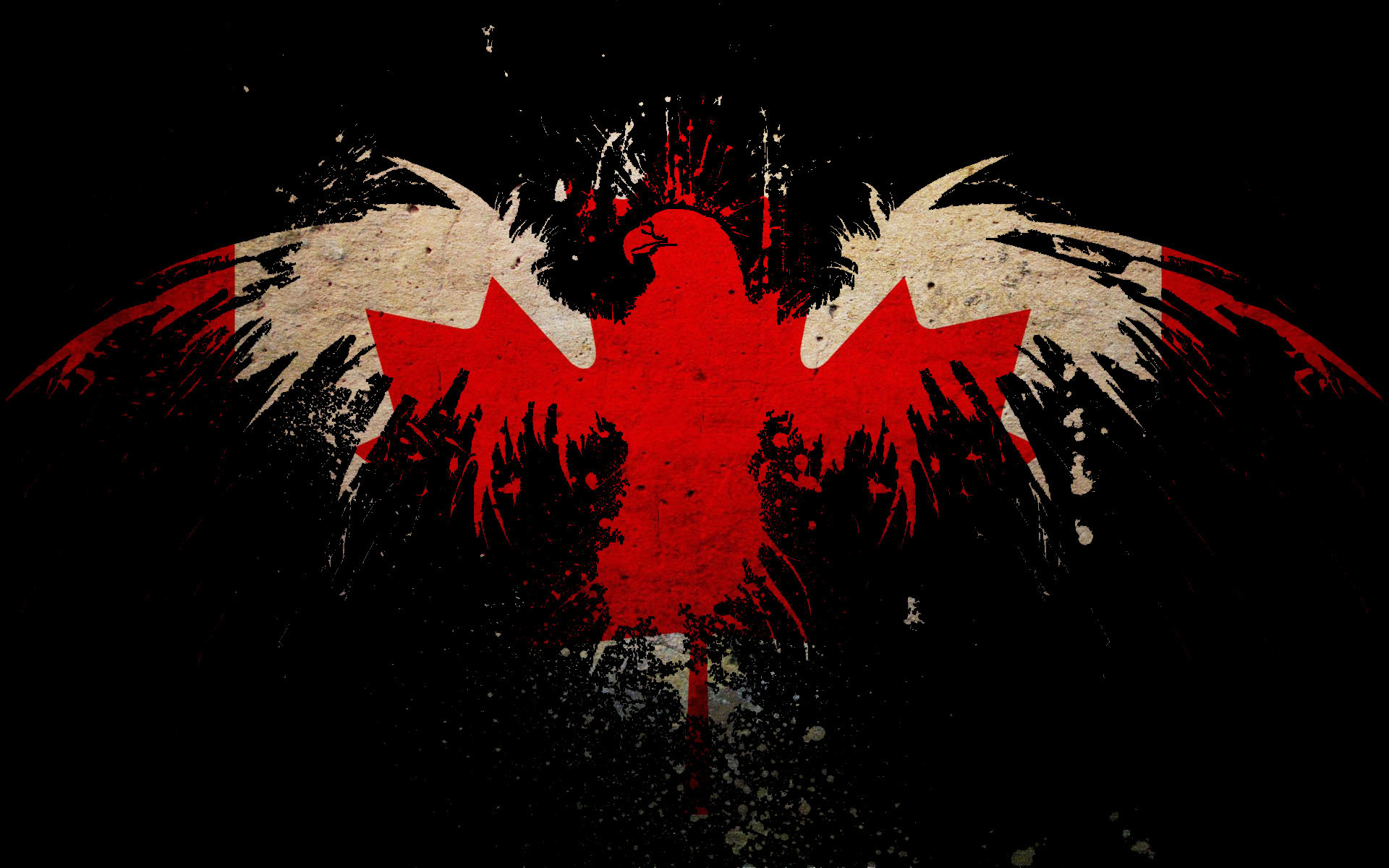 Desktop backgrounds canadian flag grunge walldevil