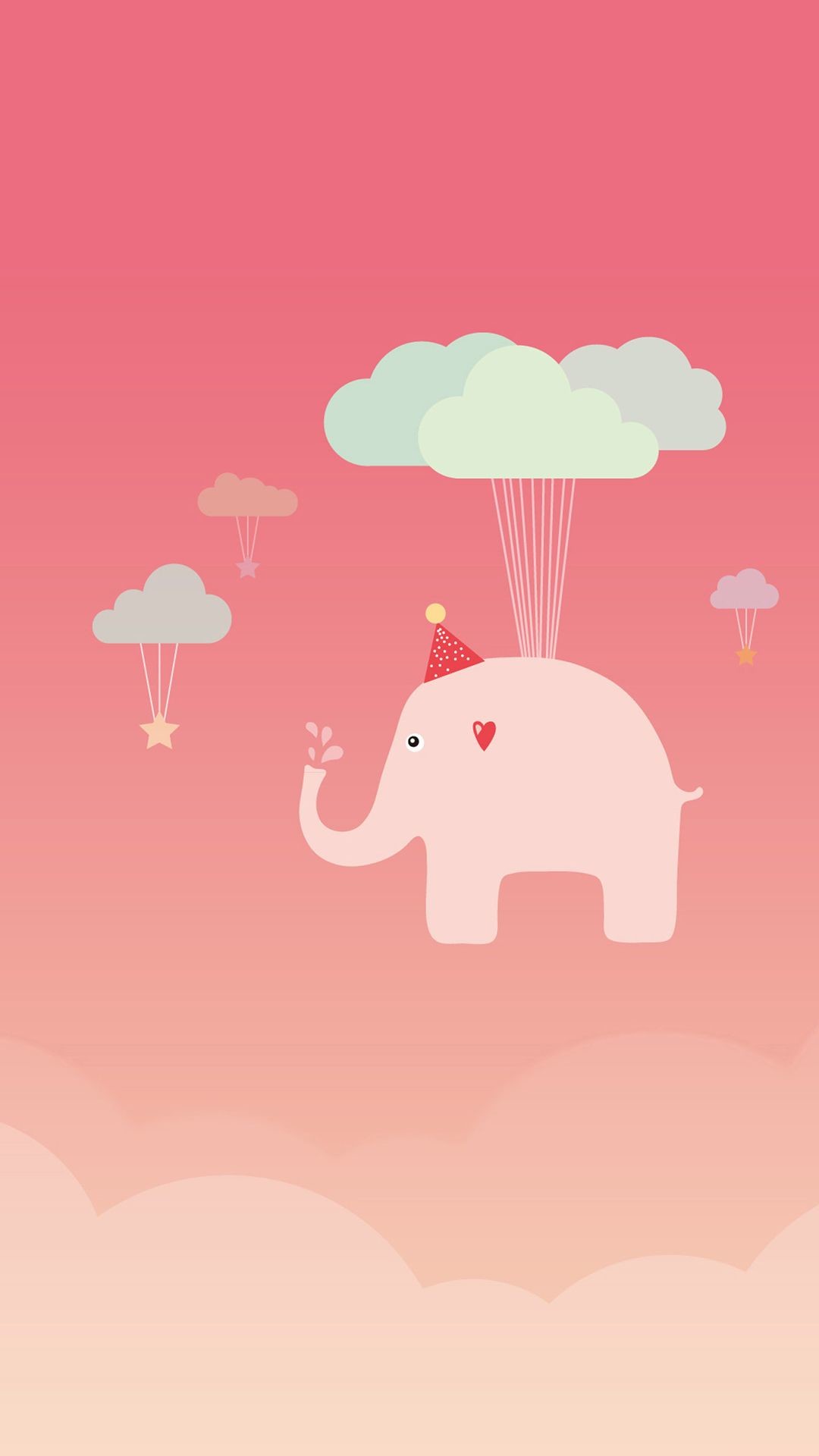 Cute Elephant iPhone 6 Wallpaper Download