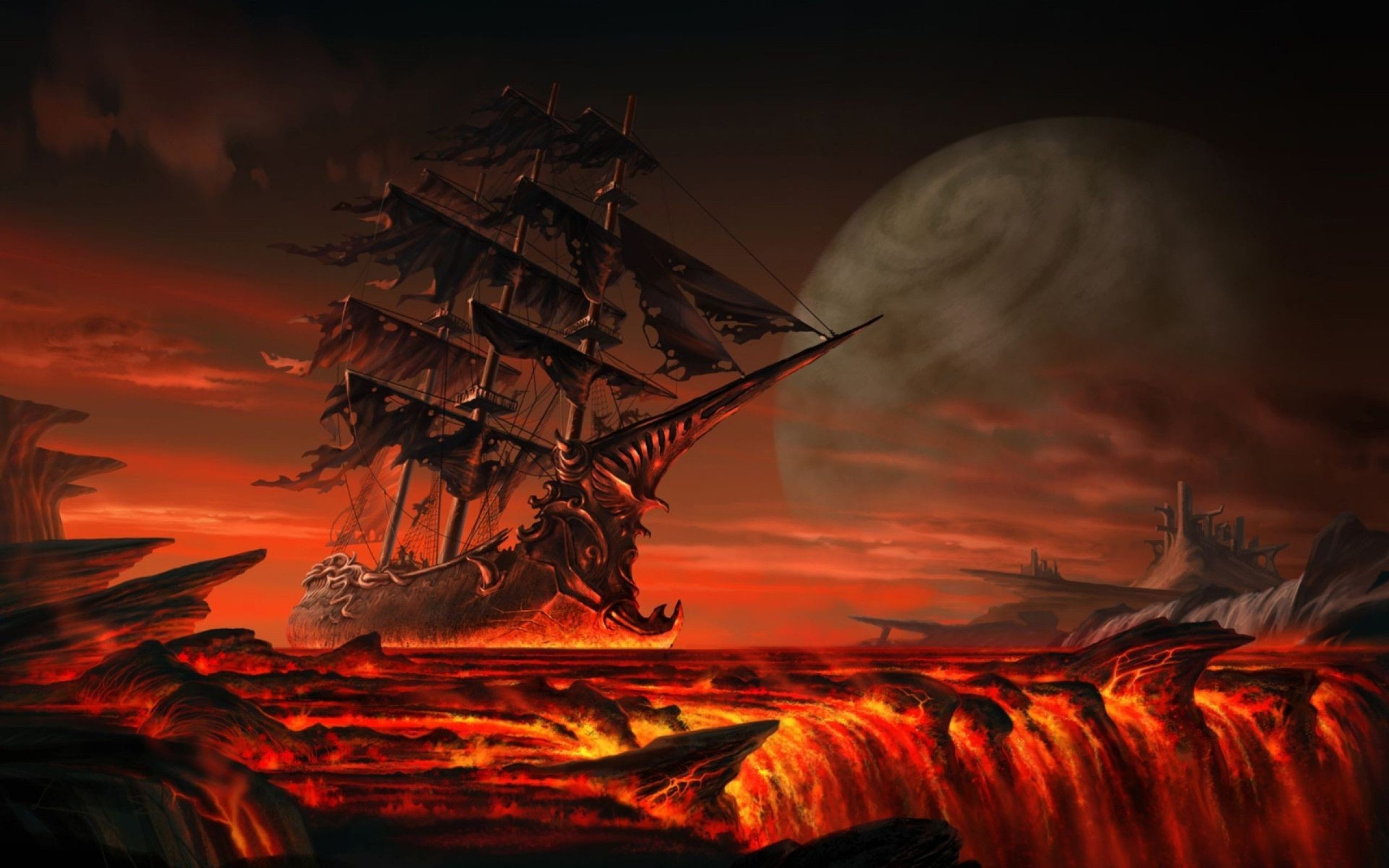 Ghost Pirate Ship Wallpapers Free
