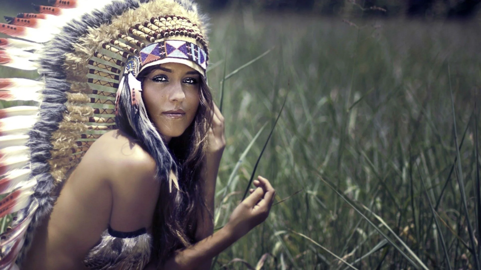 Native American Indian Model 1080p – Wallpaper – Free