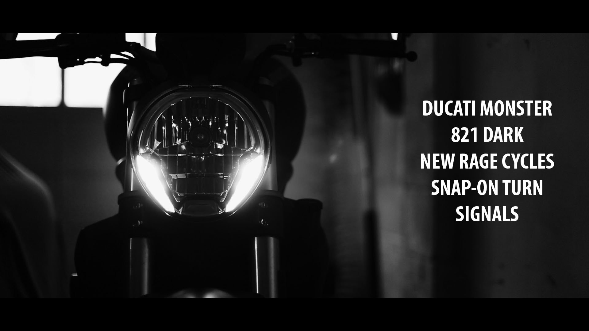 Ducati Monster 821 Dark New Rage Cycles Snap On Turn Signals