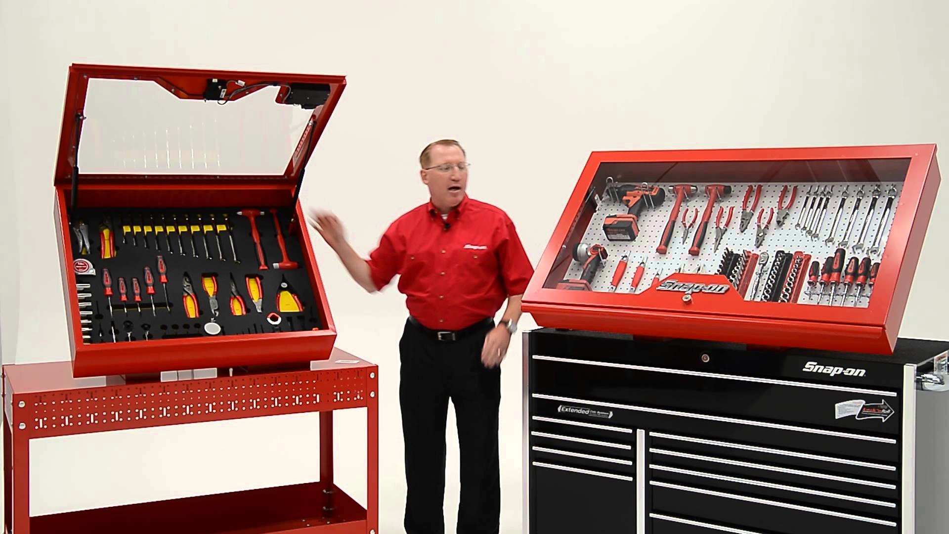 Visual Control Cabinet Snap-on Industrial Product Demo. 