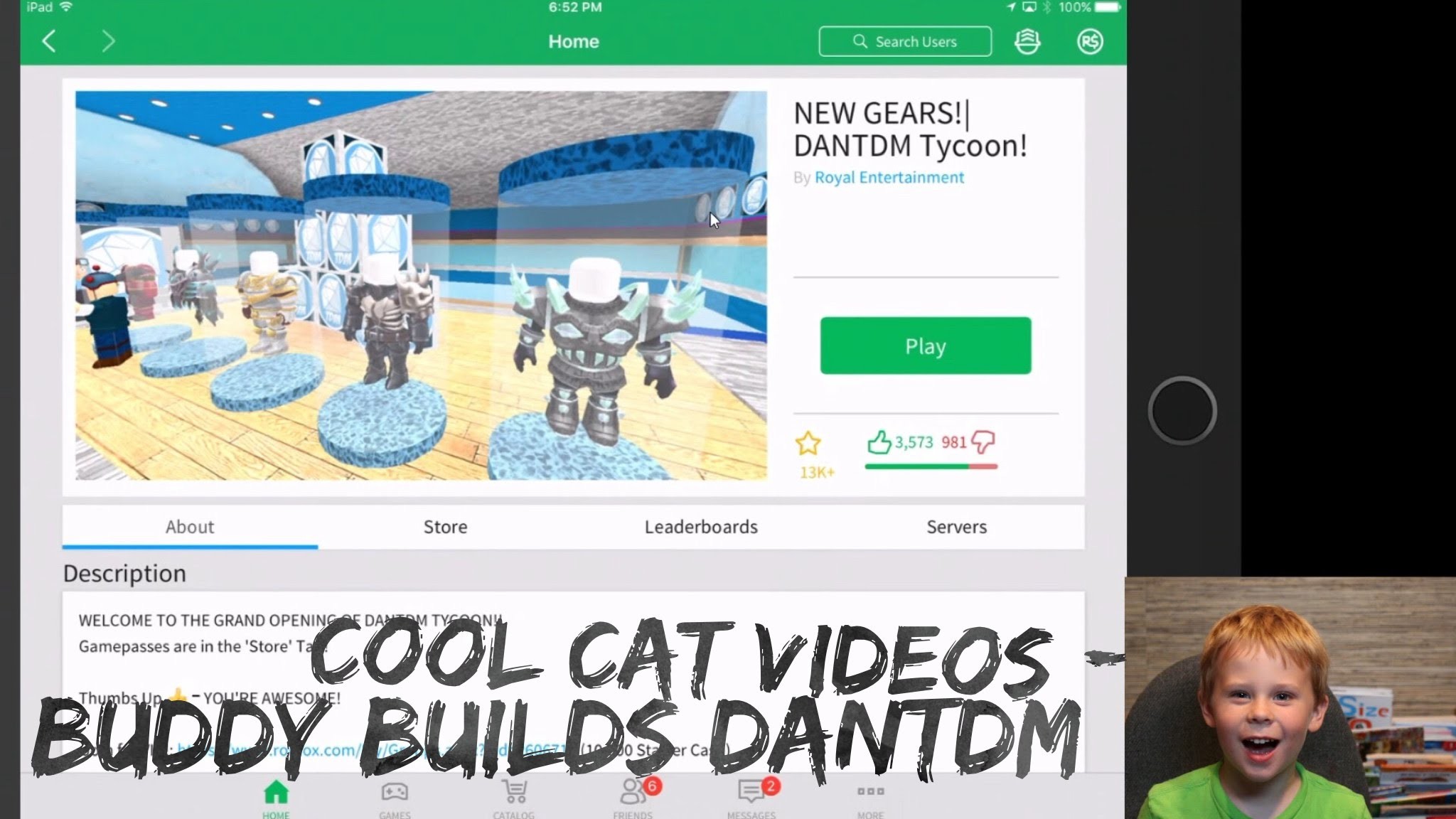 DanTDM Tycoon Building The Diamond Minecart Gaming Cool Cat Videos