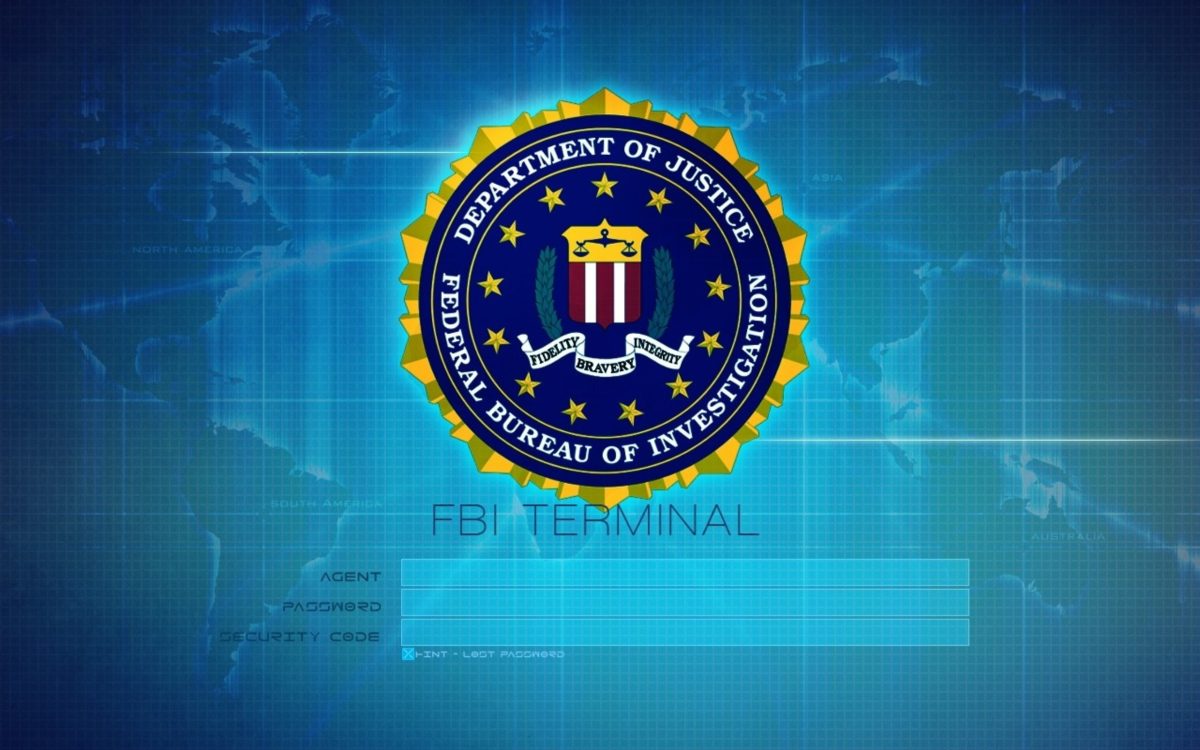 Design fbi terminal interface login Wallpaper HD