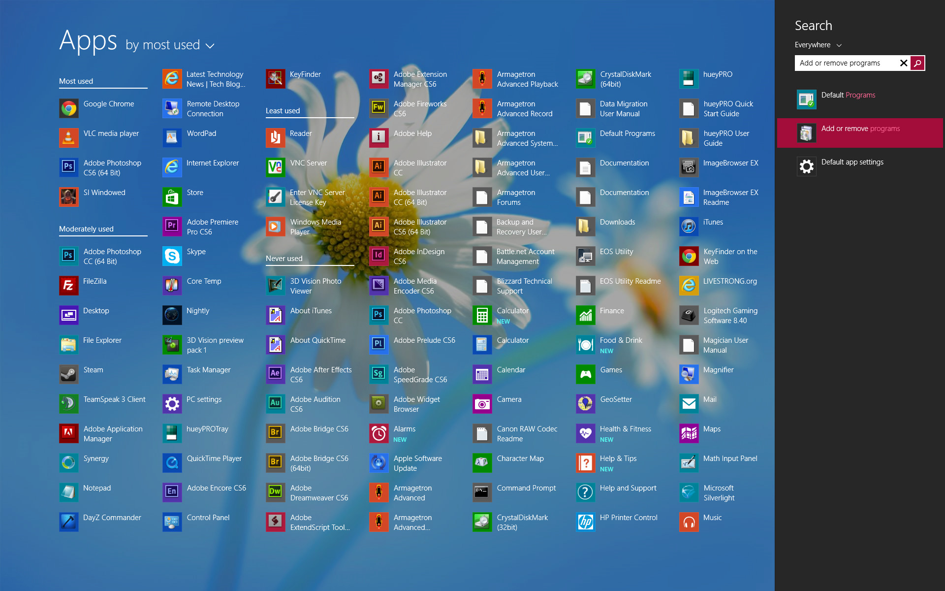 Searching in the new Windows 8.1 Apps view