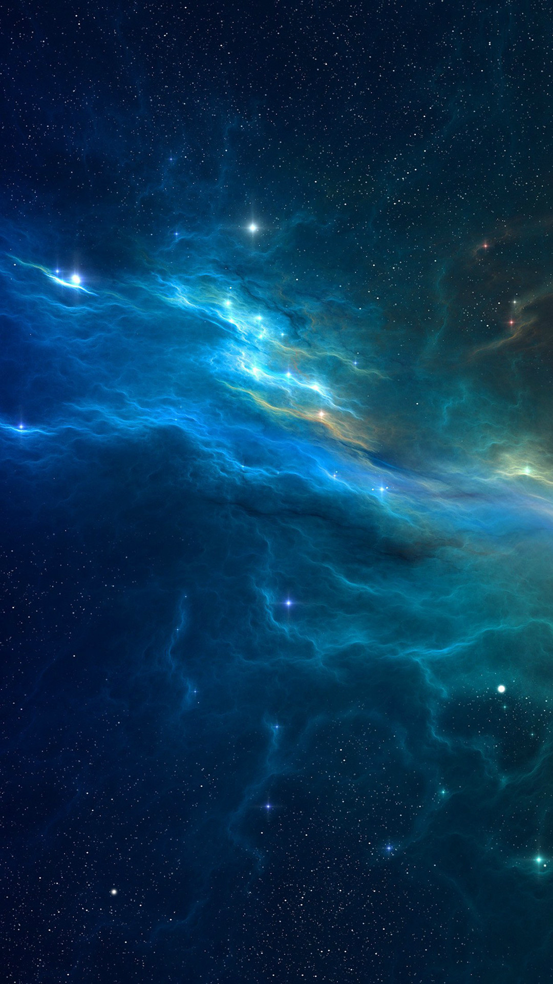 Space War Blue Storm Star Illust #iPhone #wallpaper