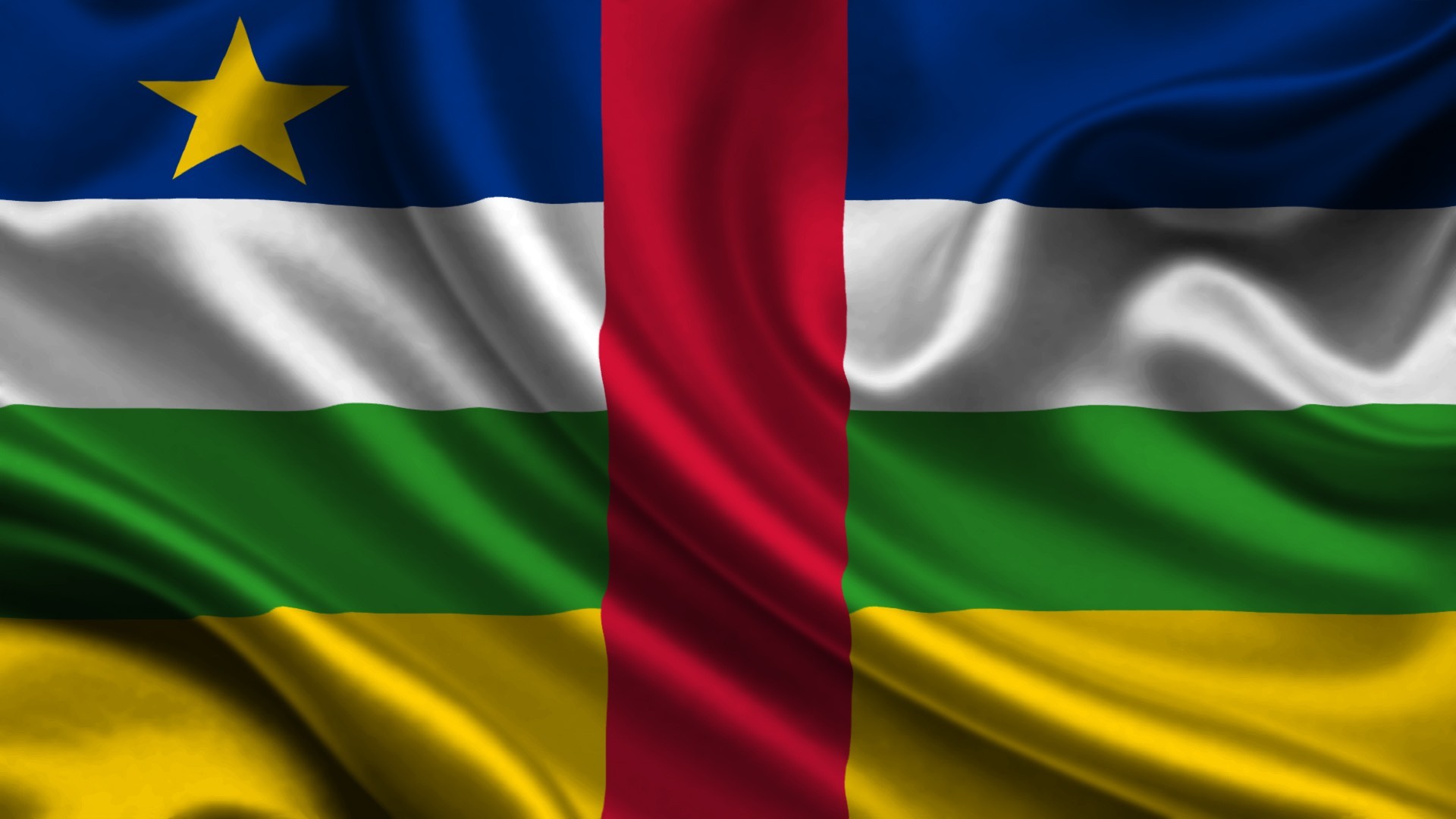 Central African Republic flag wallpaper