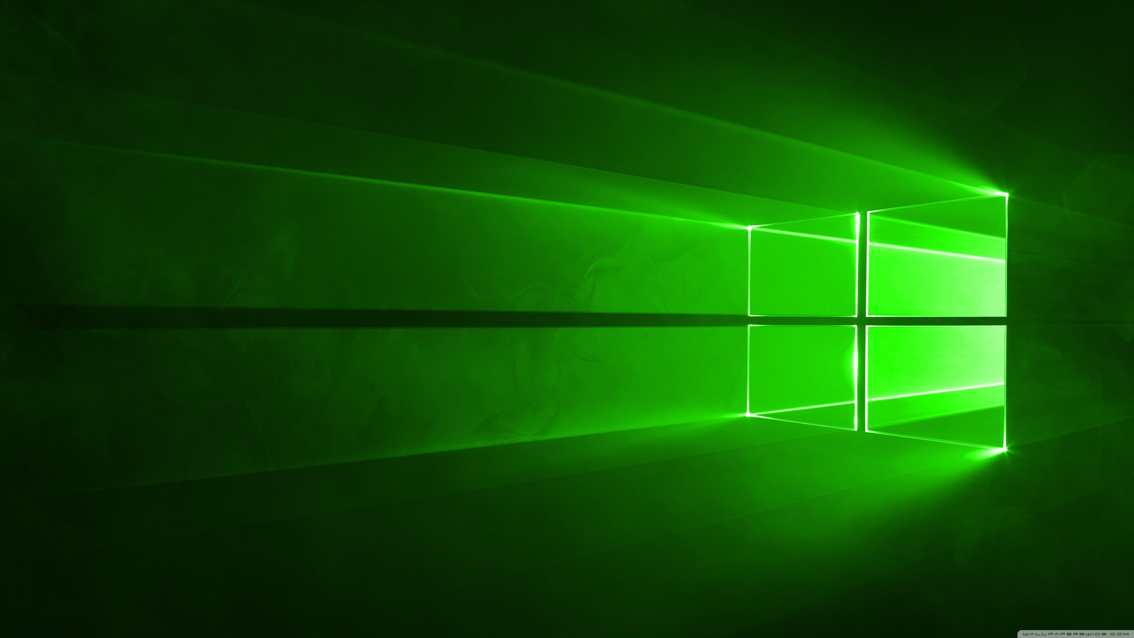 Windows 10 Green HD Wide Wallpaper for Widescreen