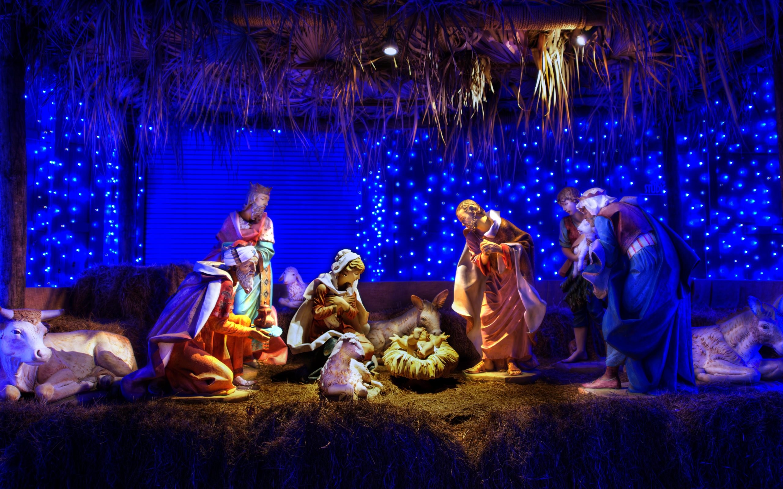 Free Christmas Nativity Scene, computer desktop wallpapers, pictures, images