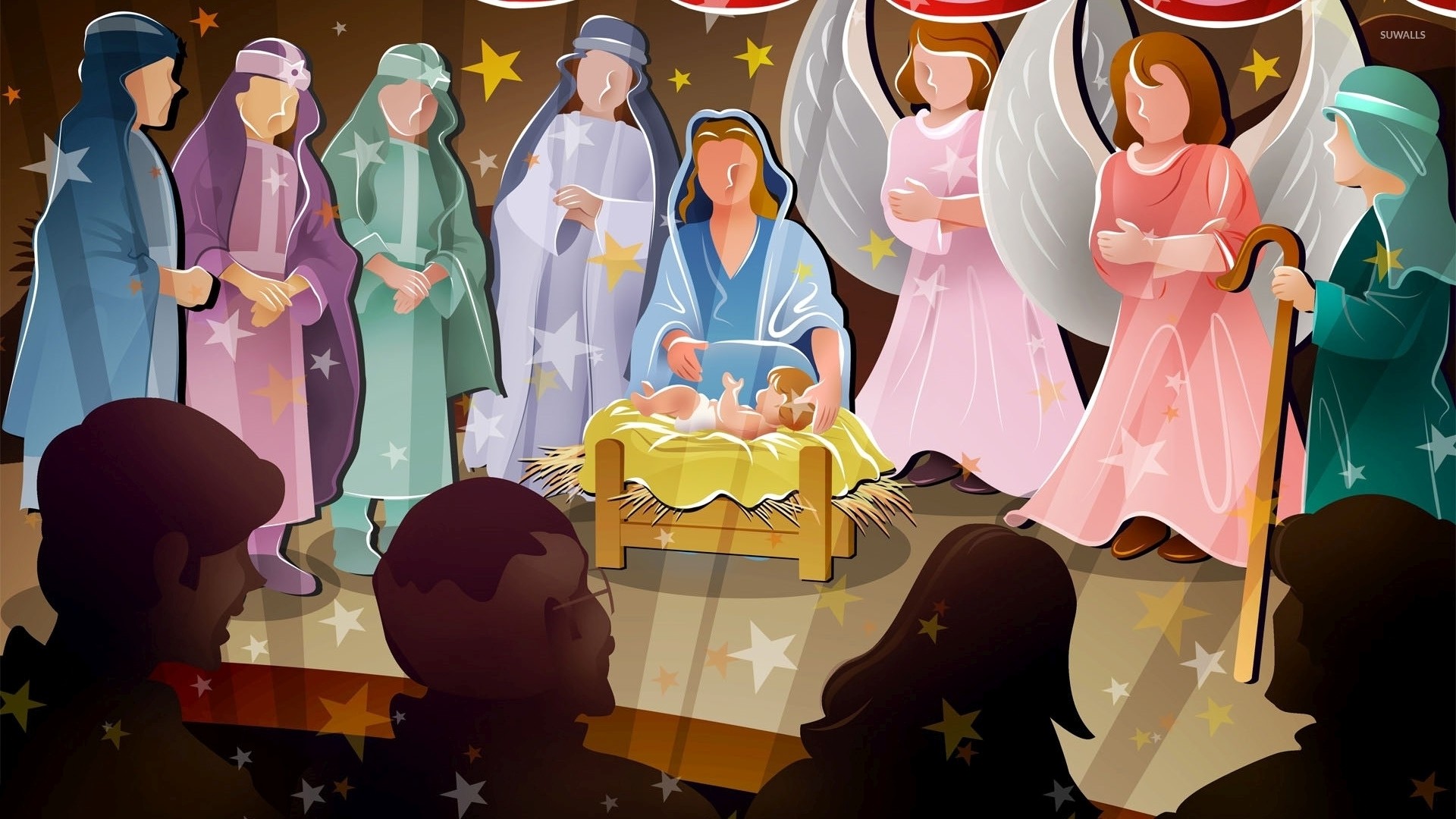 Nativity scene 2 wallpaper