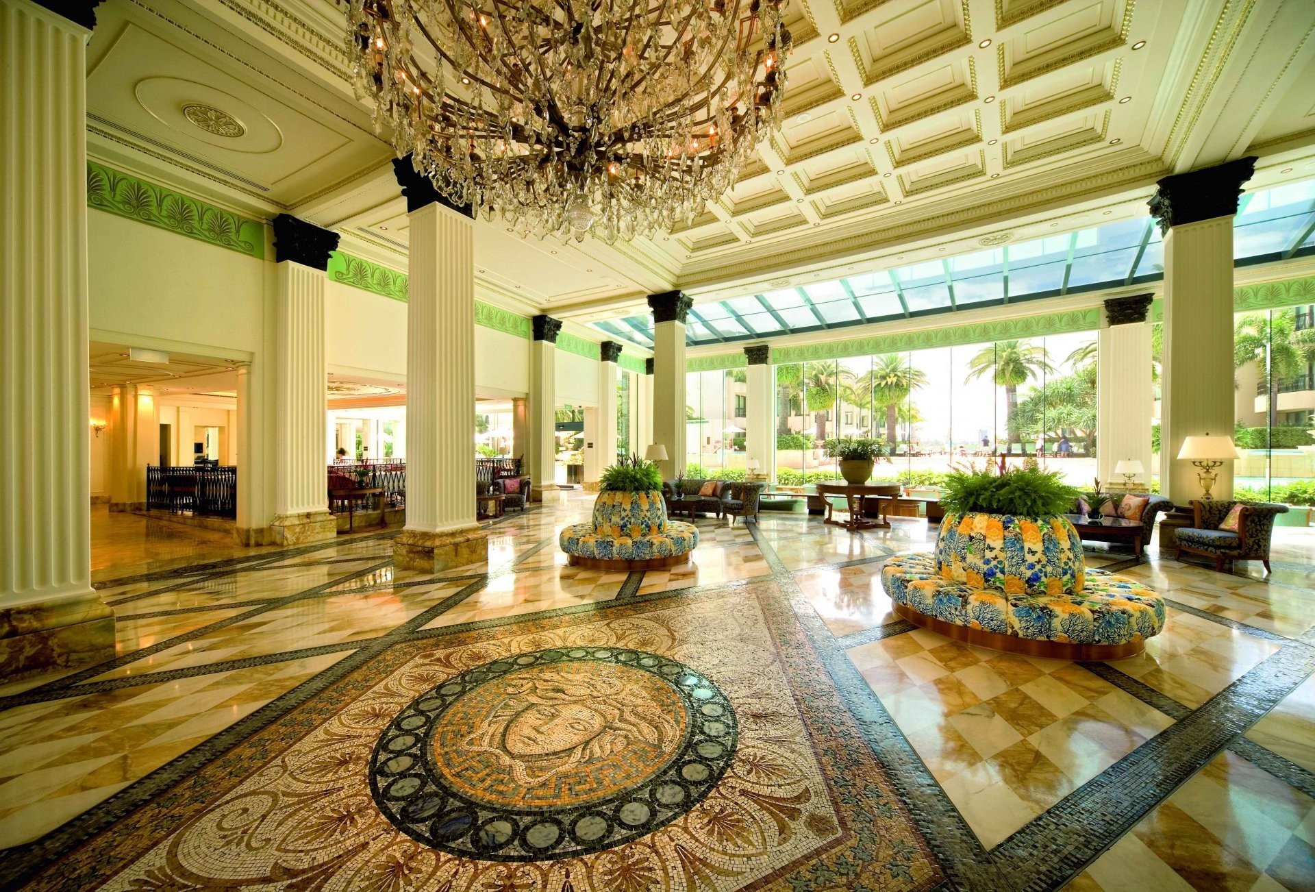 Interior style design hotel hall palazzo versace hotel australia