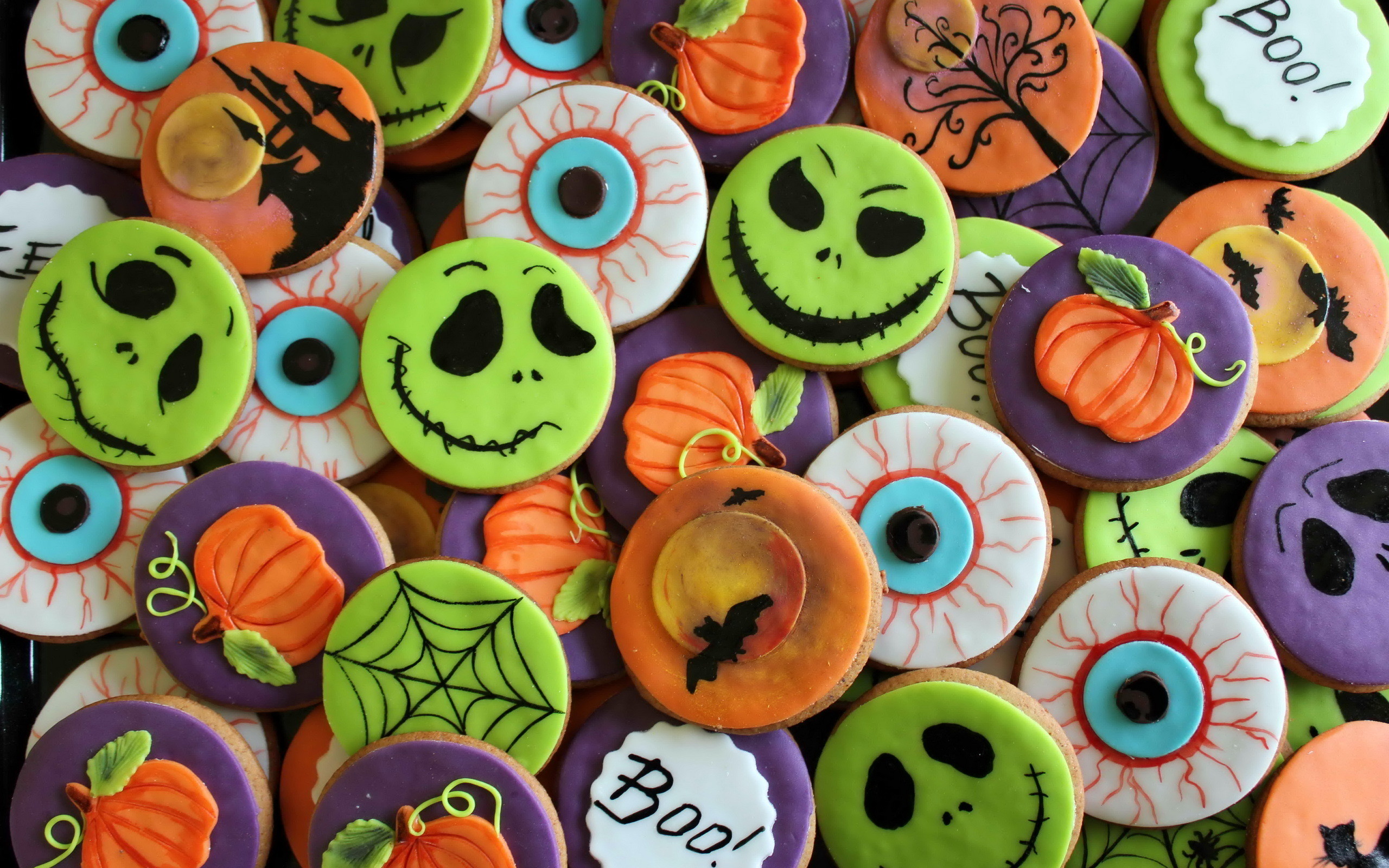 Holiday – Halloween Holiday Food Cookie Biscuit Colorful Wallpaper