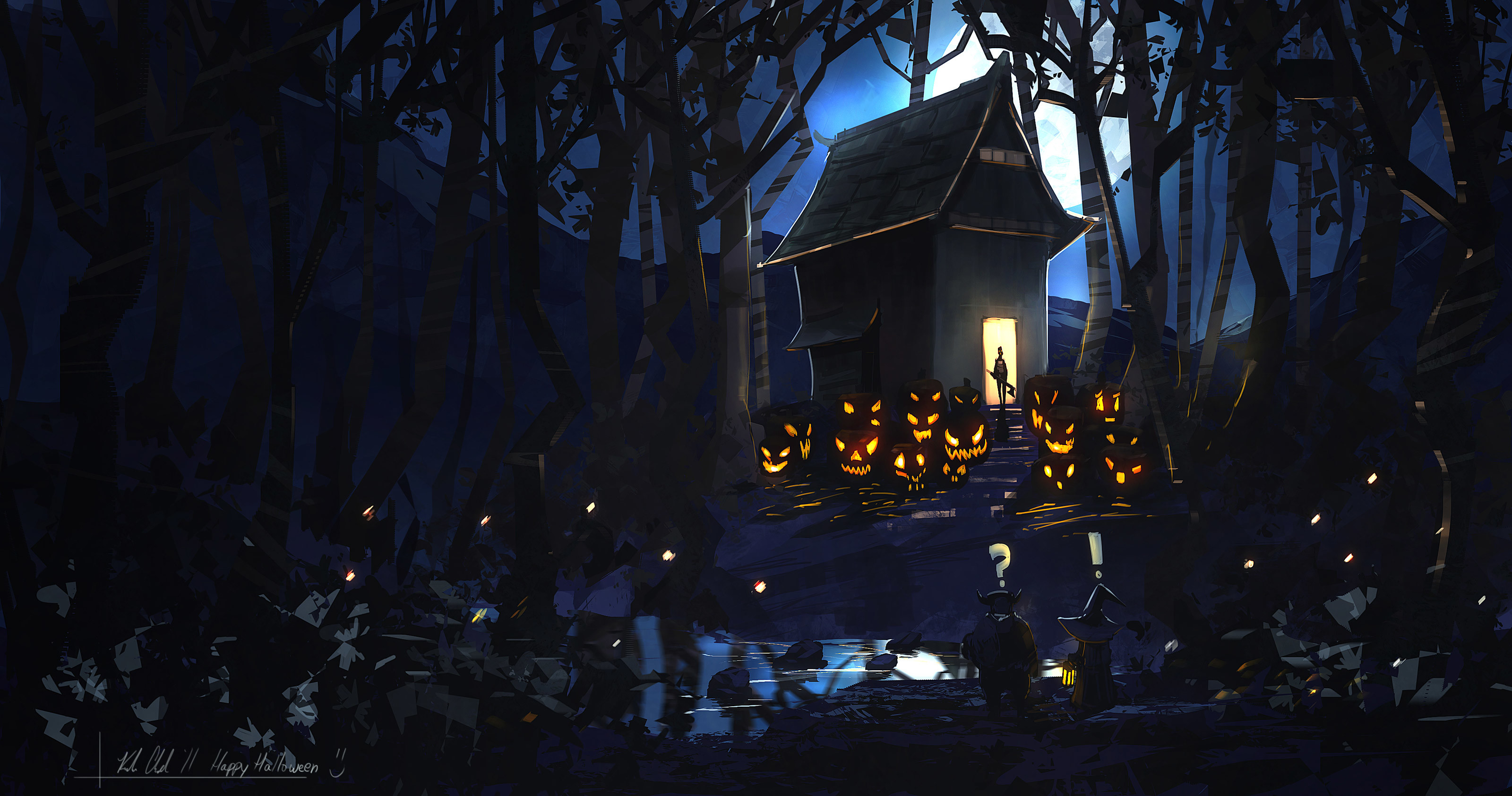 Scary halloween Background 2014