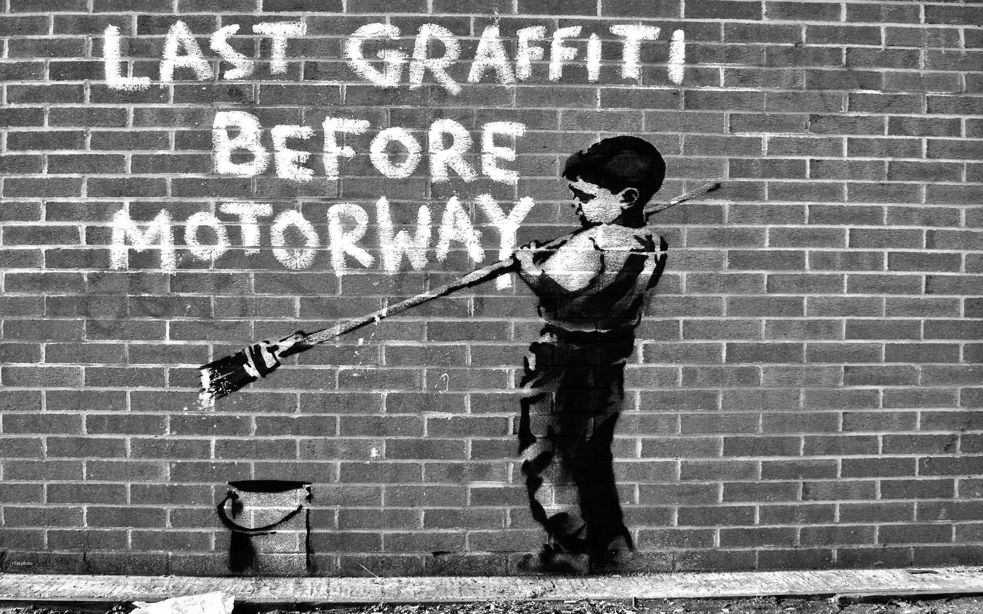 Banksy Last Graffiti Before Motorway