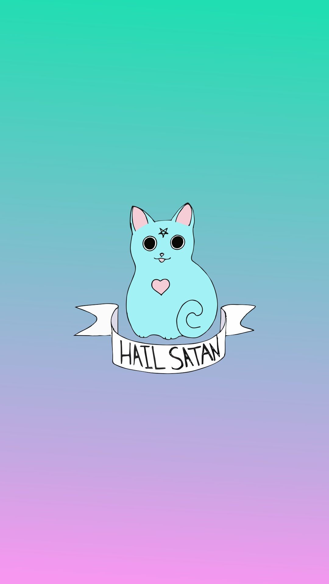 Hail Satan Cat