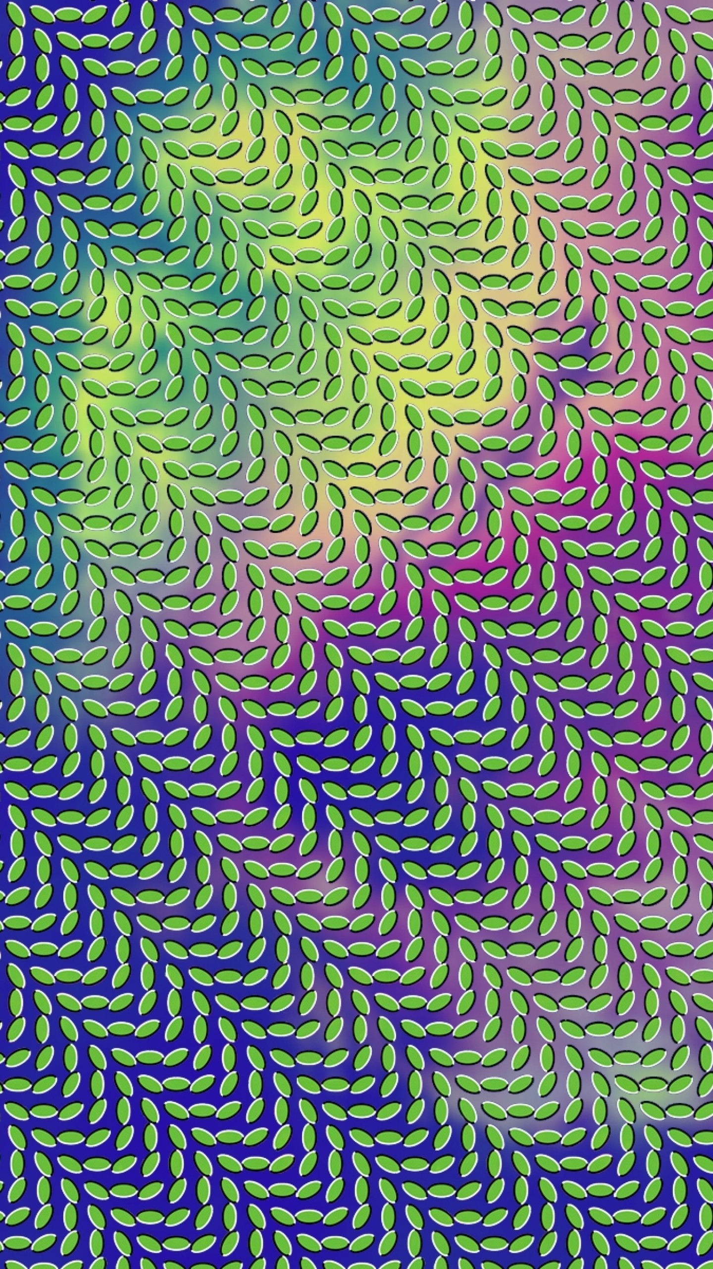 Preview wallpaper optical illusion, colorful, surface, line, light 1440×2560