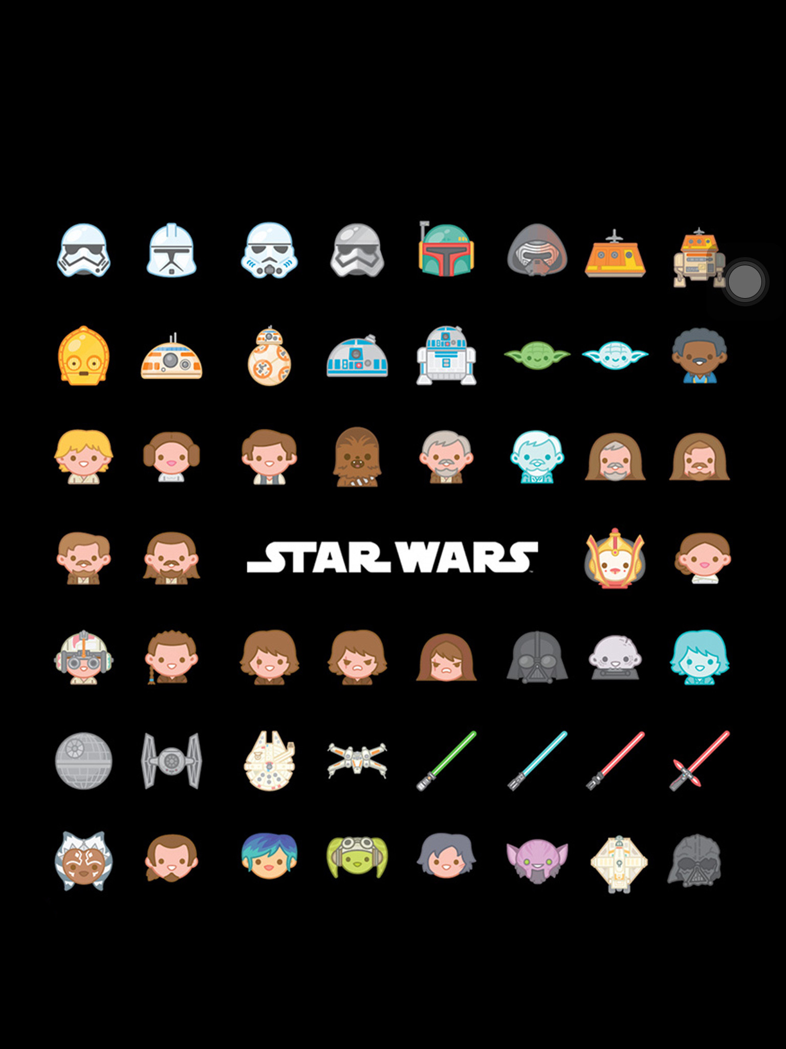 Star Wars emoji background Follow me for more