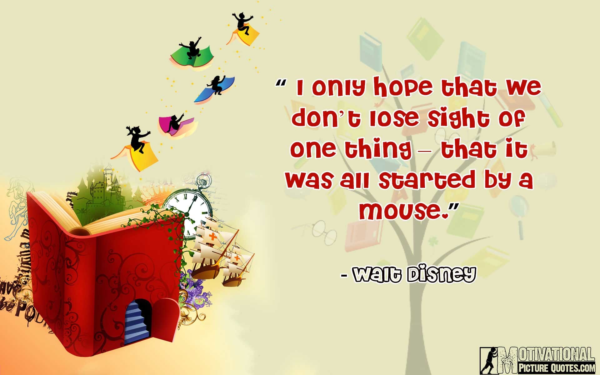 Walt Disney quotes about imagination.