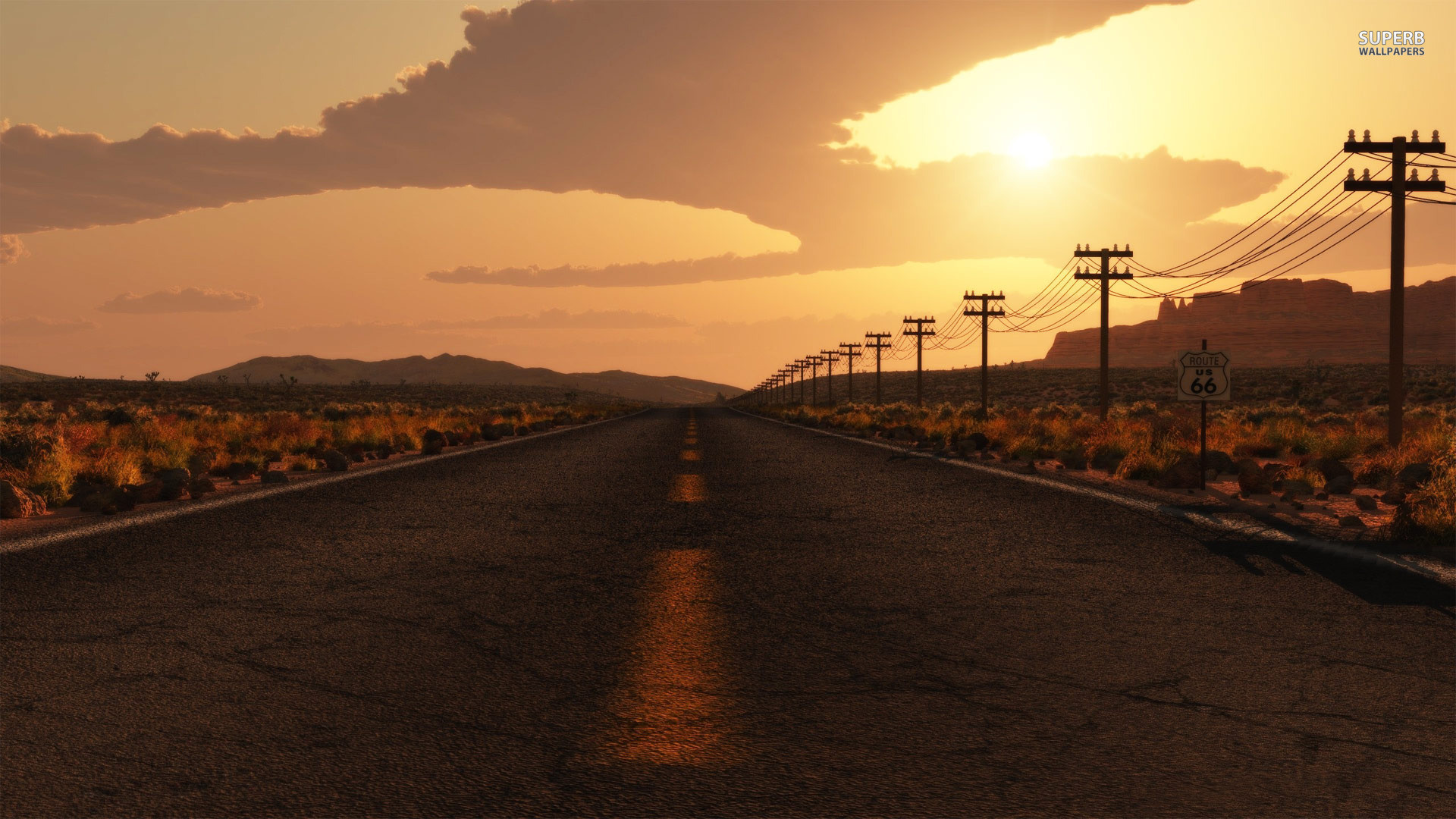 Route 66. 1920×1080. Wedding Ring Wallpaper 11