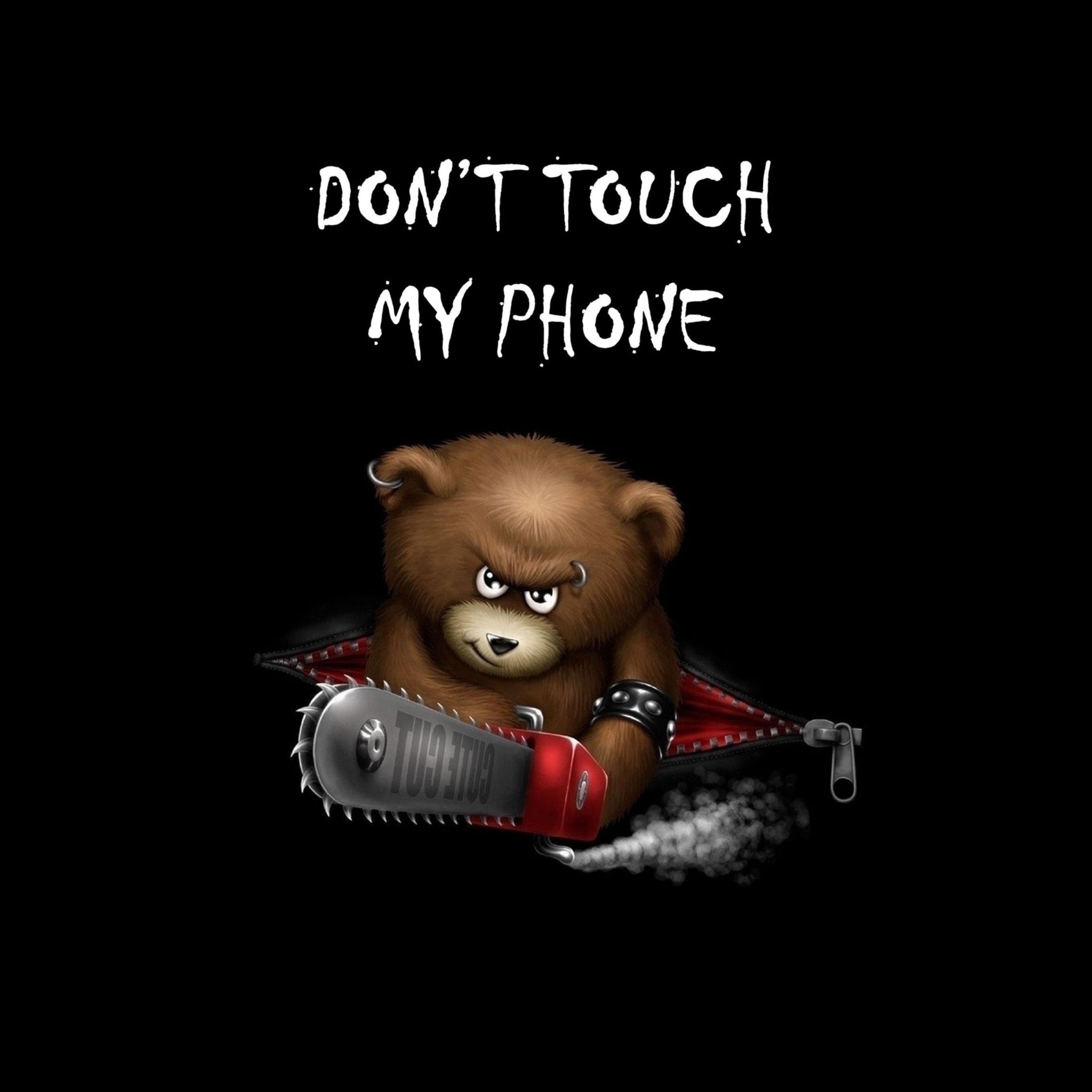 Download Dont Touch My Phone 2048 x 2048 Wallpapers – 4612984 – funny sign logo mobile9