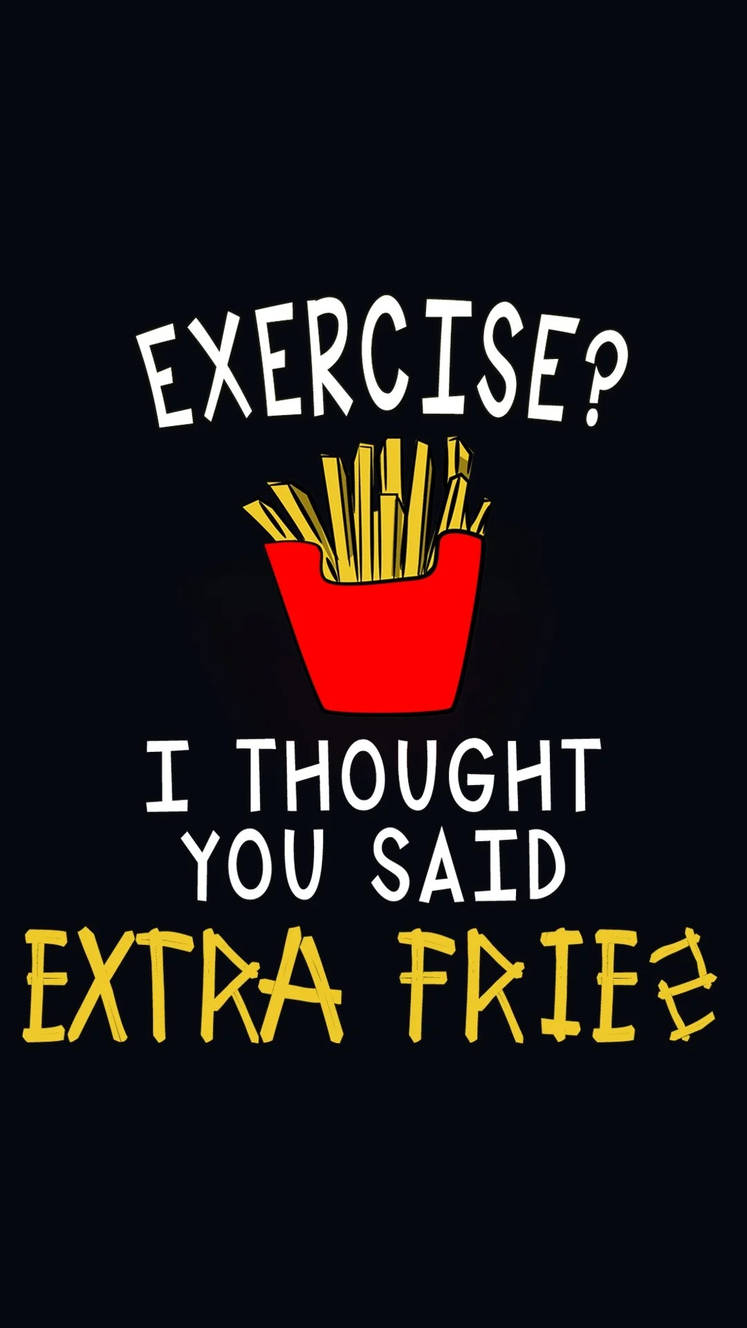 Love for fries mobile9 iPhone 6 funny wallpapers, backgrounds, quotes
