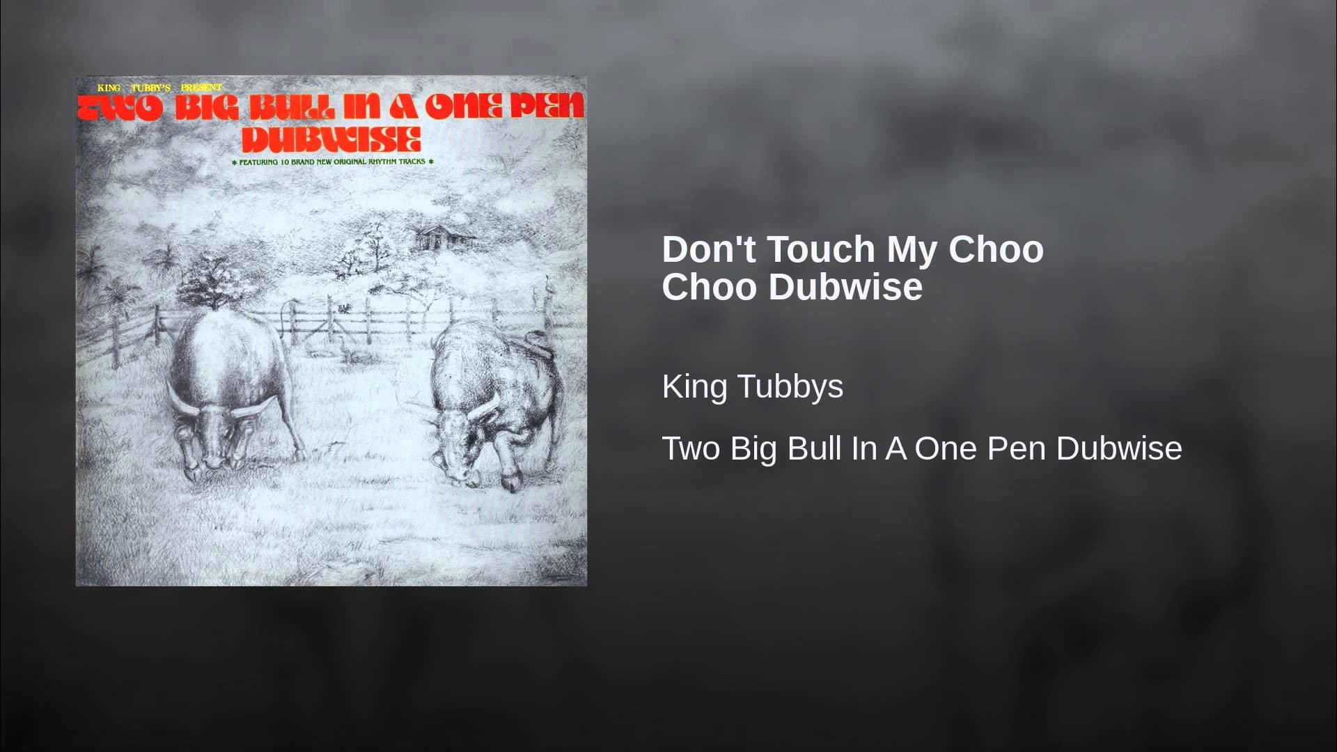 Odetari don t touch speed. King Tubby King at the Control.