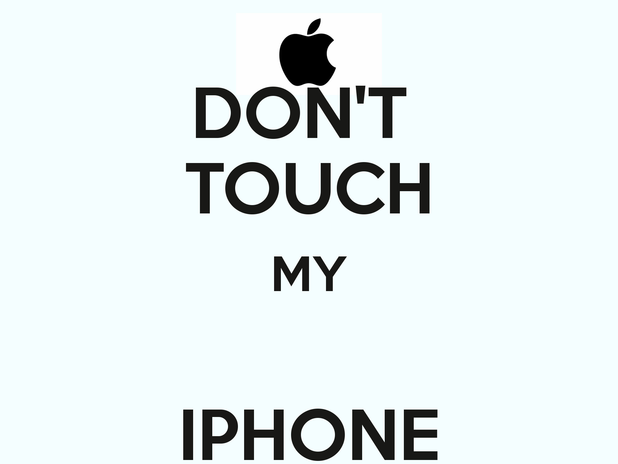 DON'T TOUCH MY IPHONE – KEEP CALM AND CARRY ON Image Generator