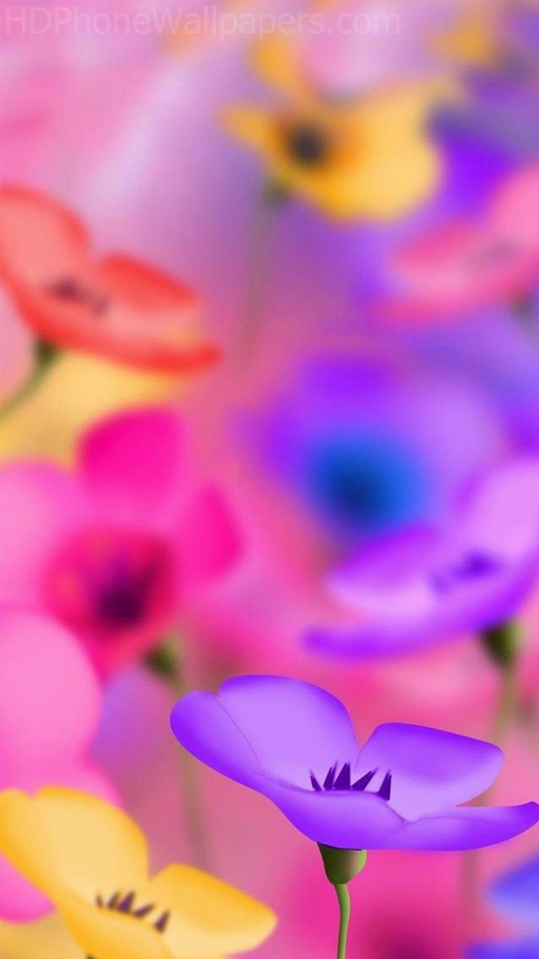 Wallpaper for android phones Flowers purple flower