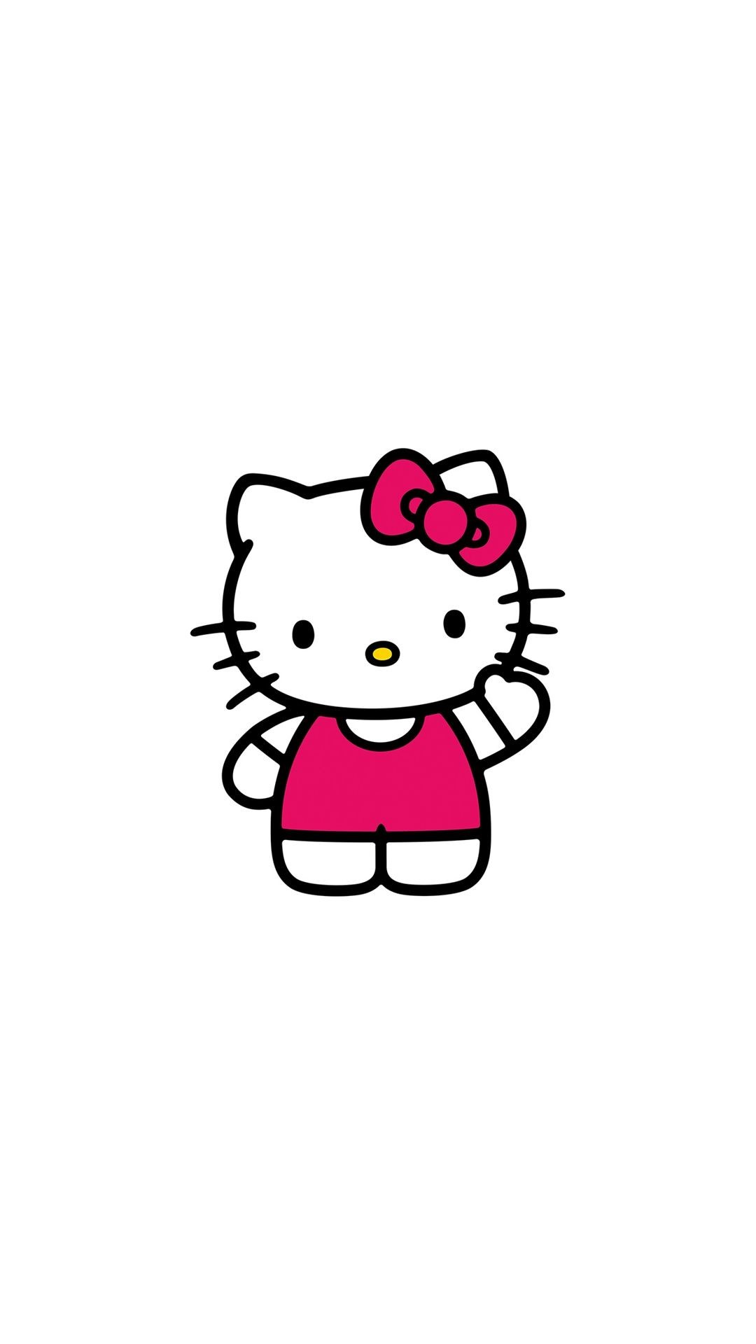 Hello Kitty Art Cute Logo Minimal iPhone 6 Wallpaper Download