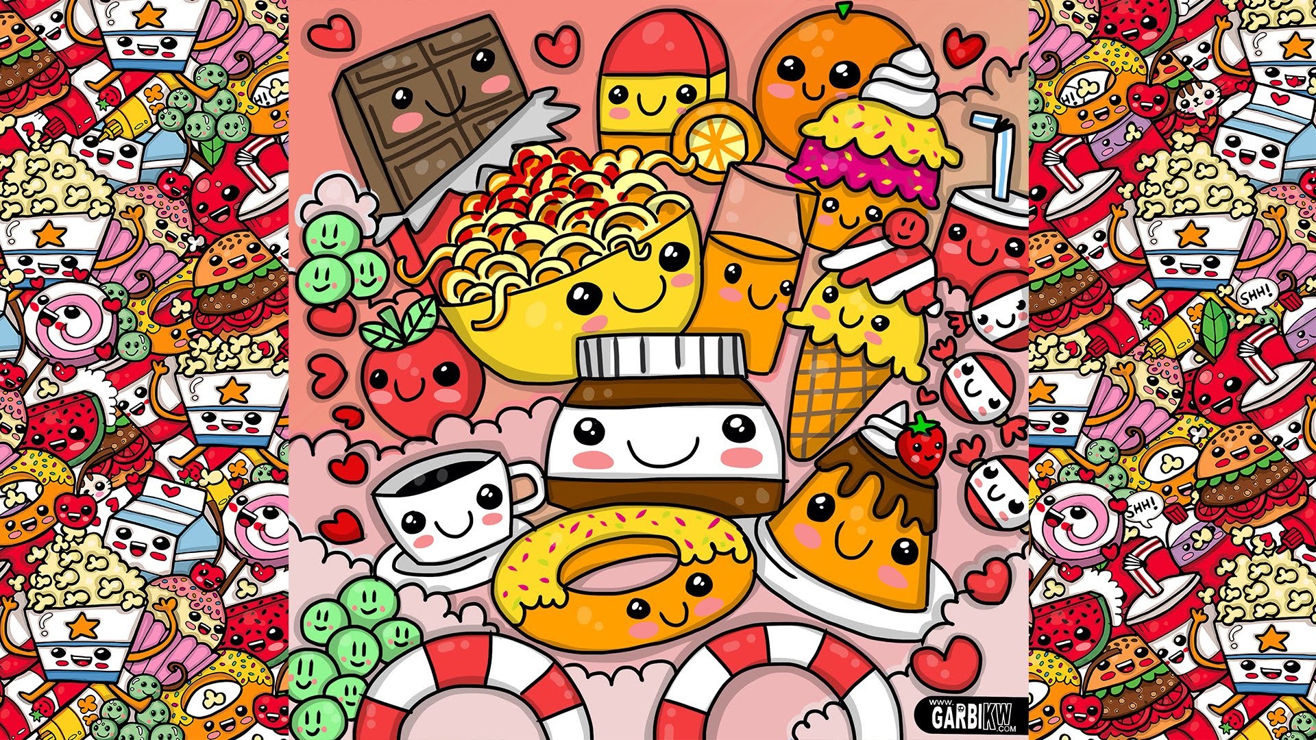 How To Draw Party Kawaii Food by Garbi KW Pictures For DesktopWallpaper PicturesCute