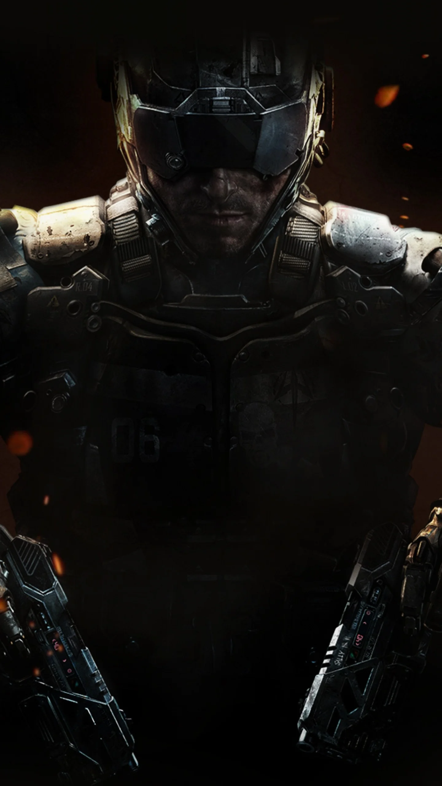 Preview wallpaper call of duty, black ops 3, weapons, equipment 1440×2560
