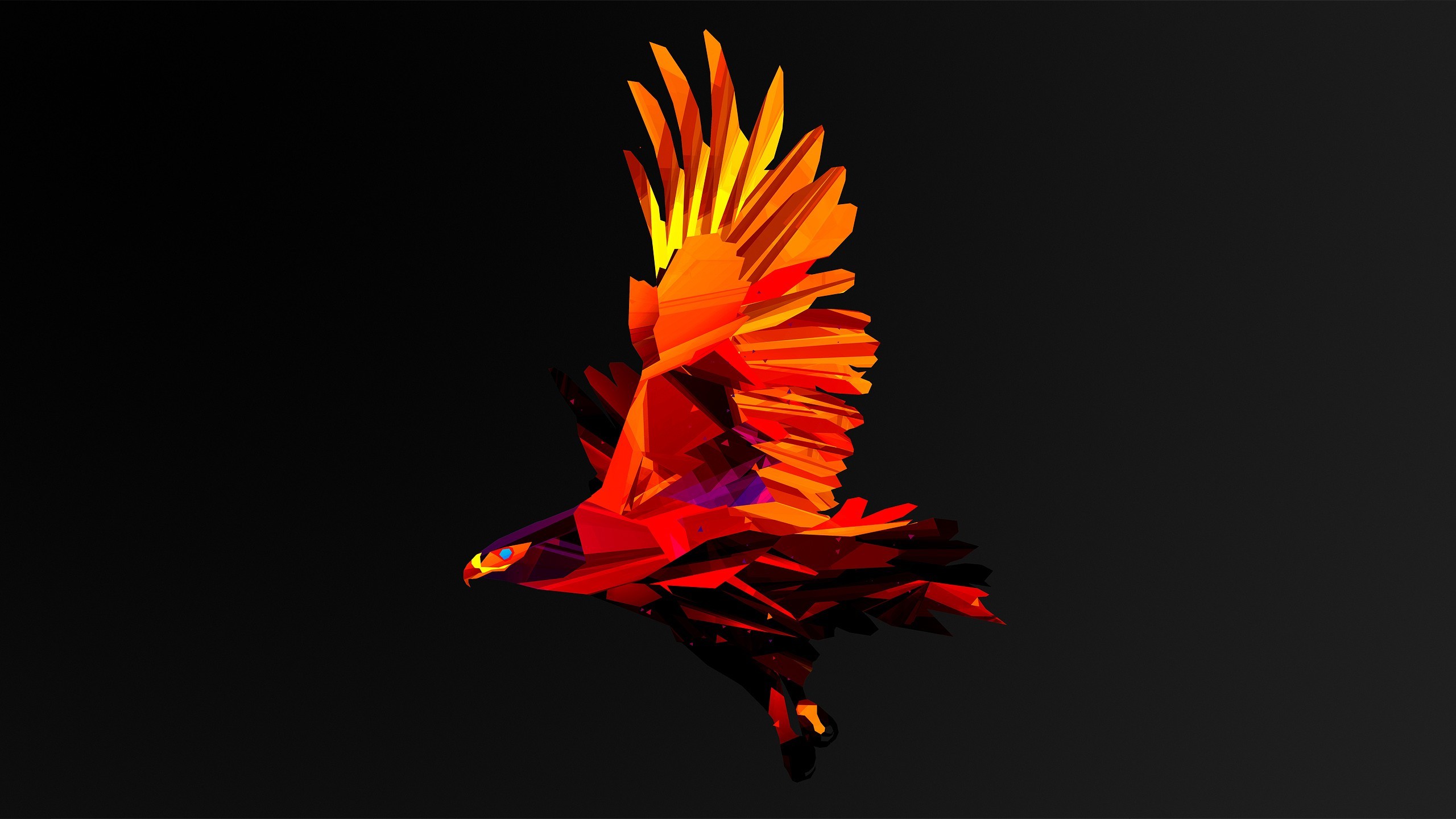 Facets, Animals, Eagle, Digital Art, Justin Maller Wallpapers HD / Desktop and Mobile Backgrounds