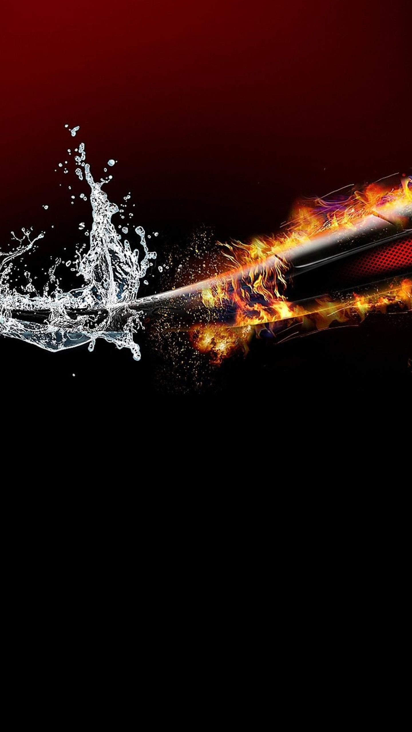Wallpaper samsung galaxy s6 water and fire awesome