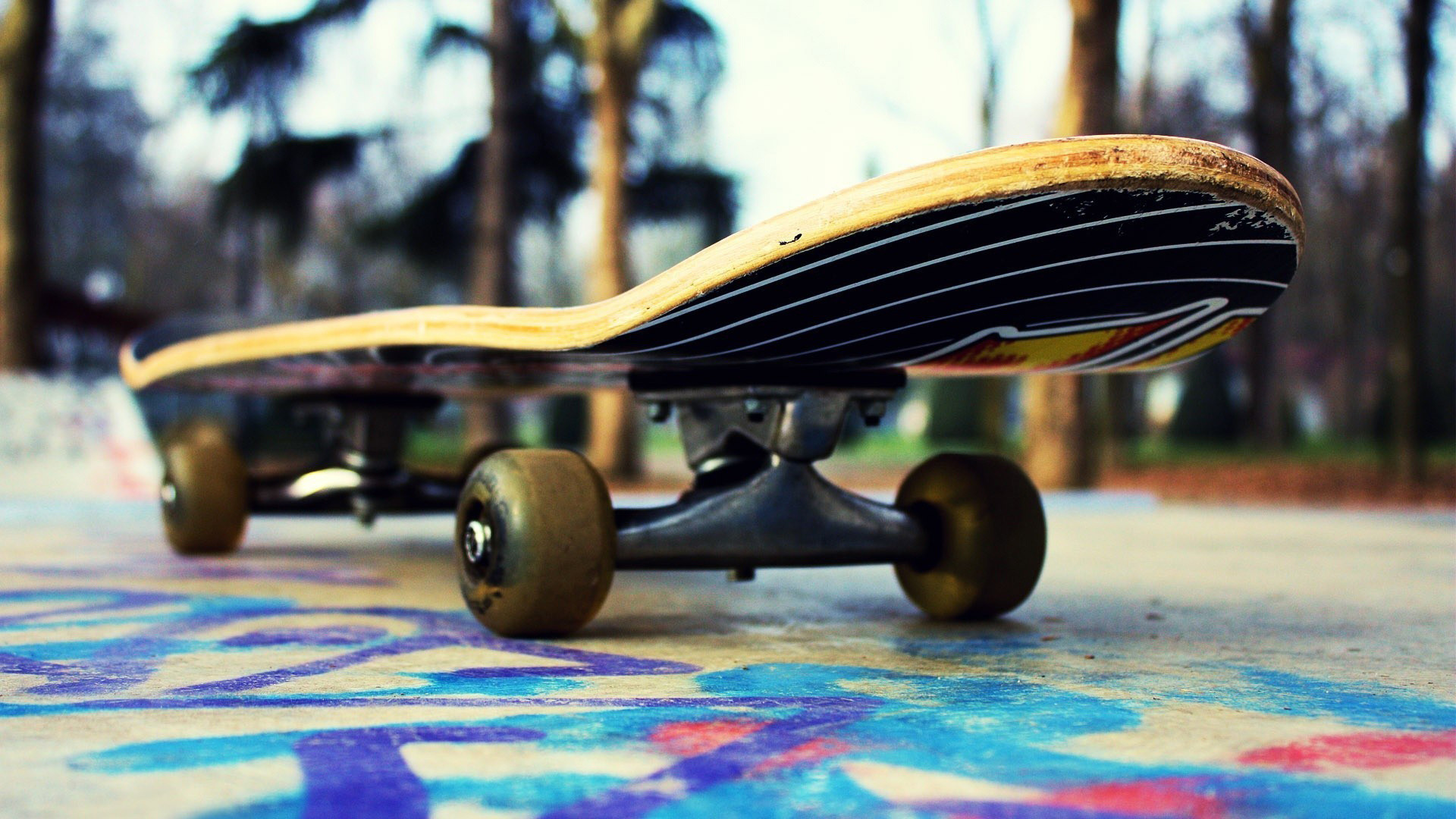 Preview wallpaper skateboarding, skate, board, wheels 1920×1080