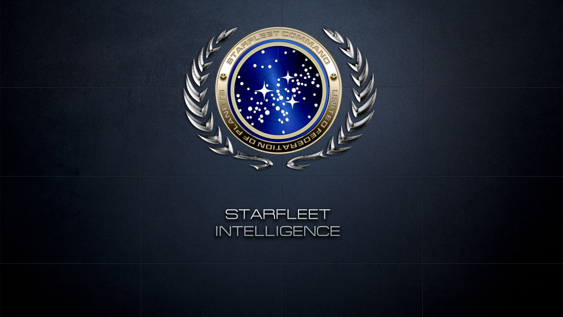 #STARFLEET INTELLIGENCE Insignia of the United Federation of Planets and alternative logo of the