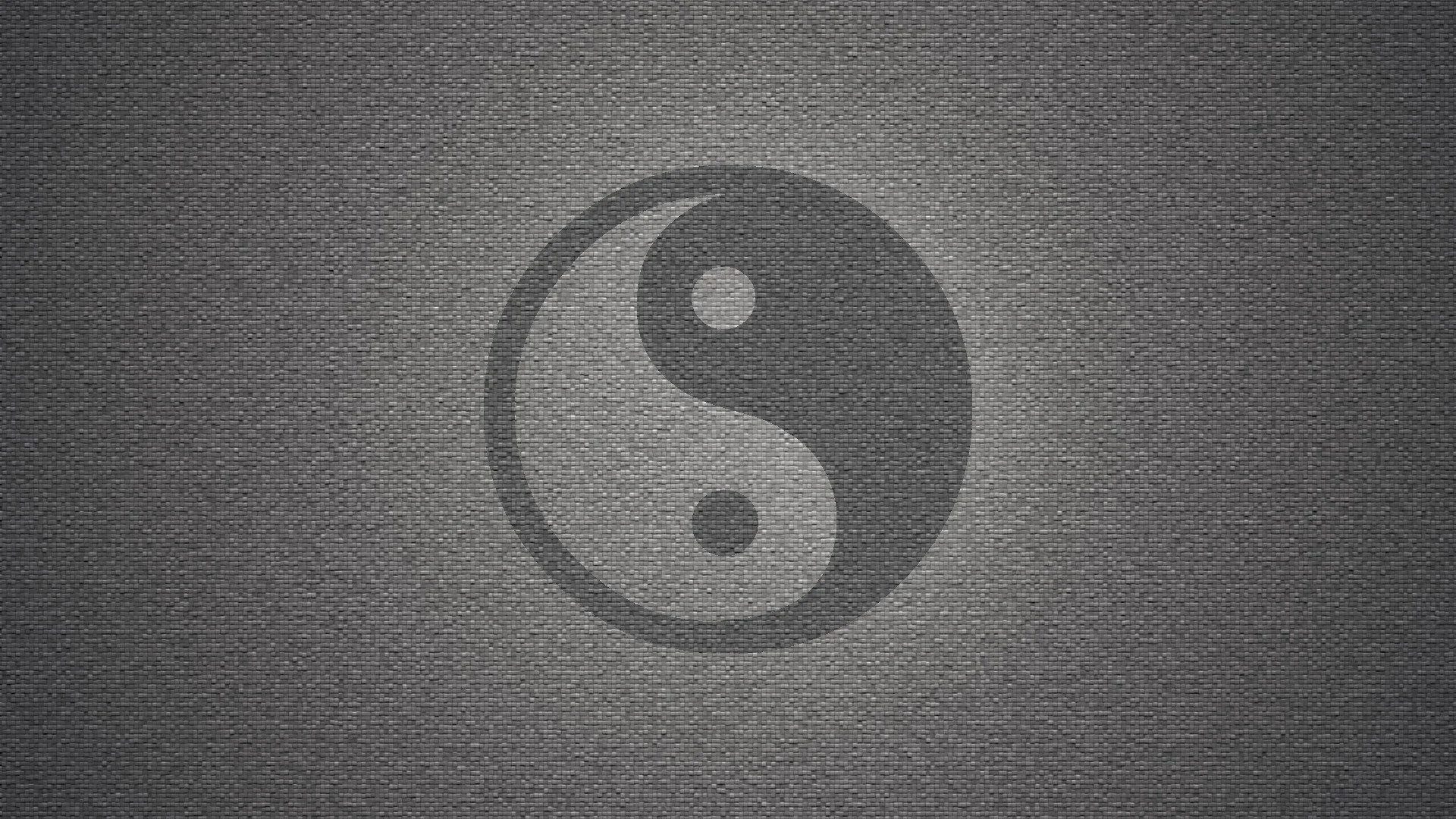Wall yin yang symbol textures grayscale backgrounds symbols wallpaper 288519 WallpaperUP