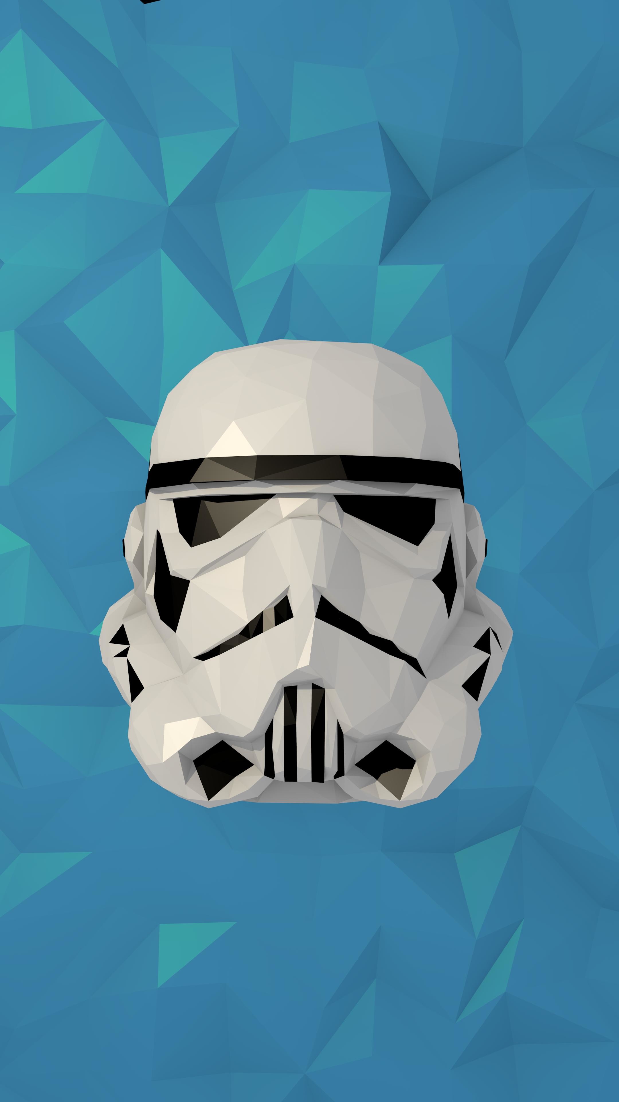 I made this low poly storm trooper wallpaper desktop phone