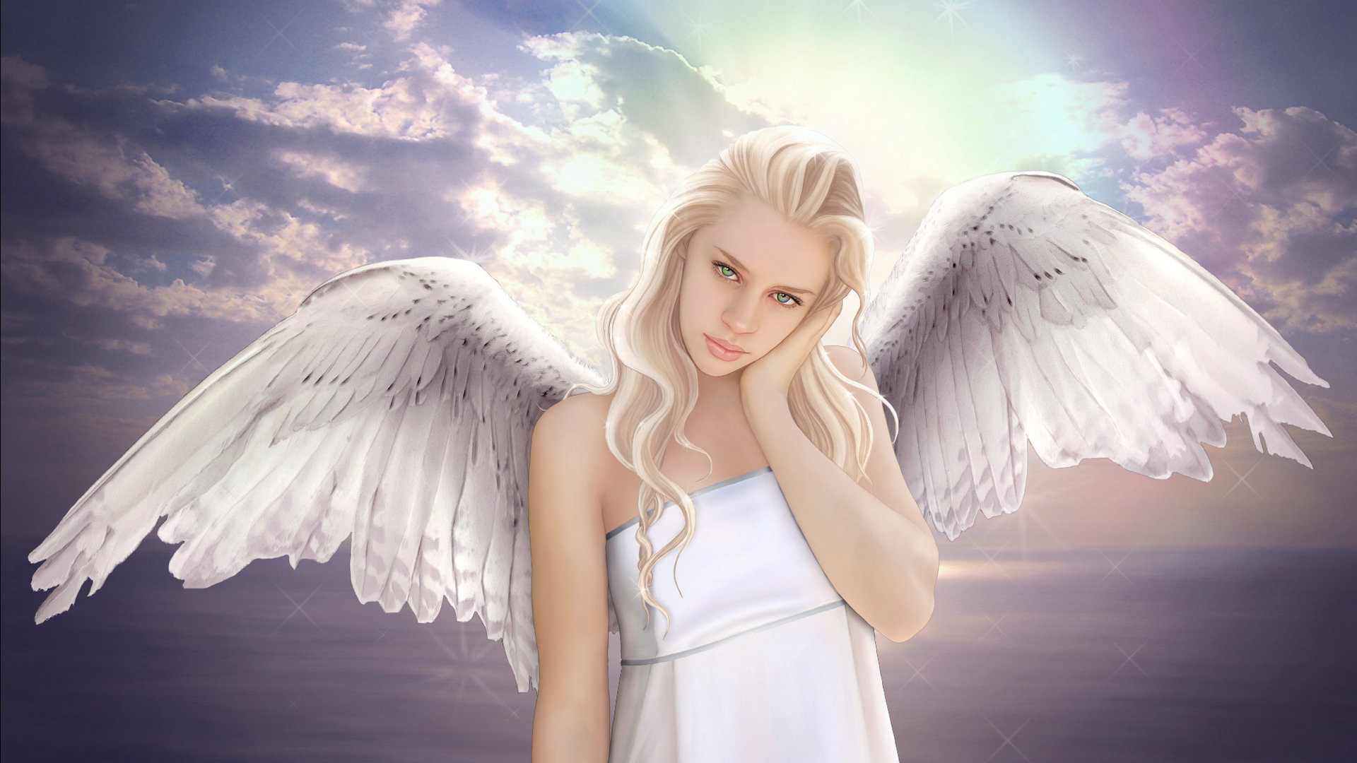 Beautiful Angels Wallpapers Beautiful Blonde Angel HD Wallpaper