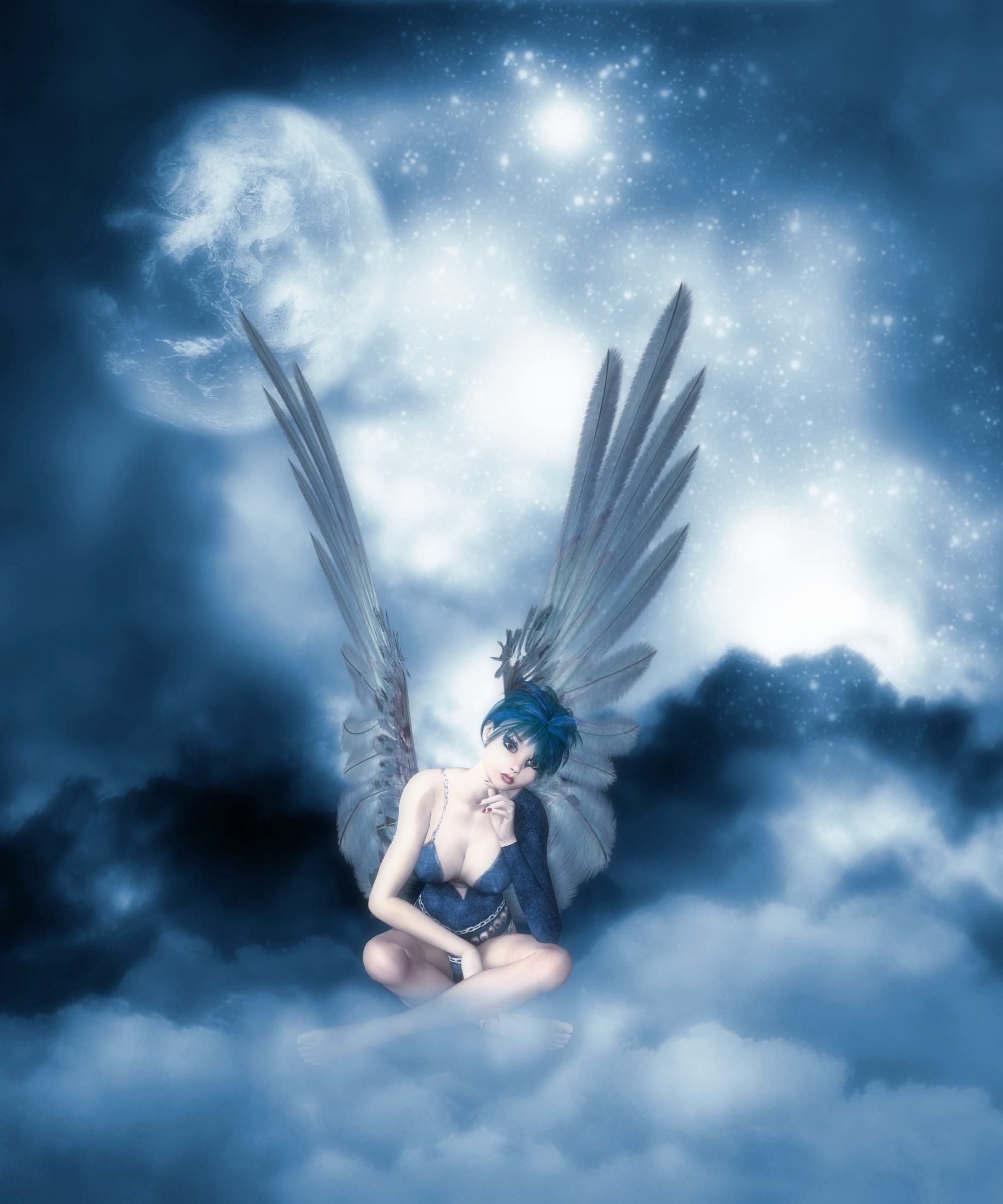 Image detail for angels sleep clouds