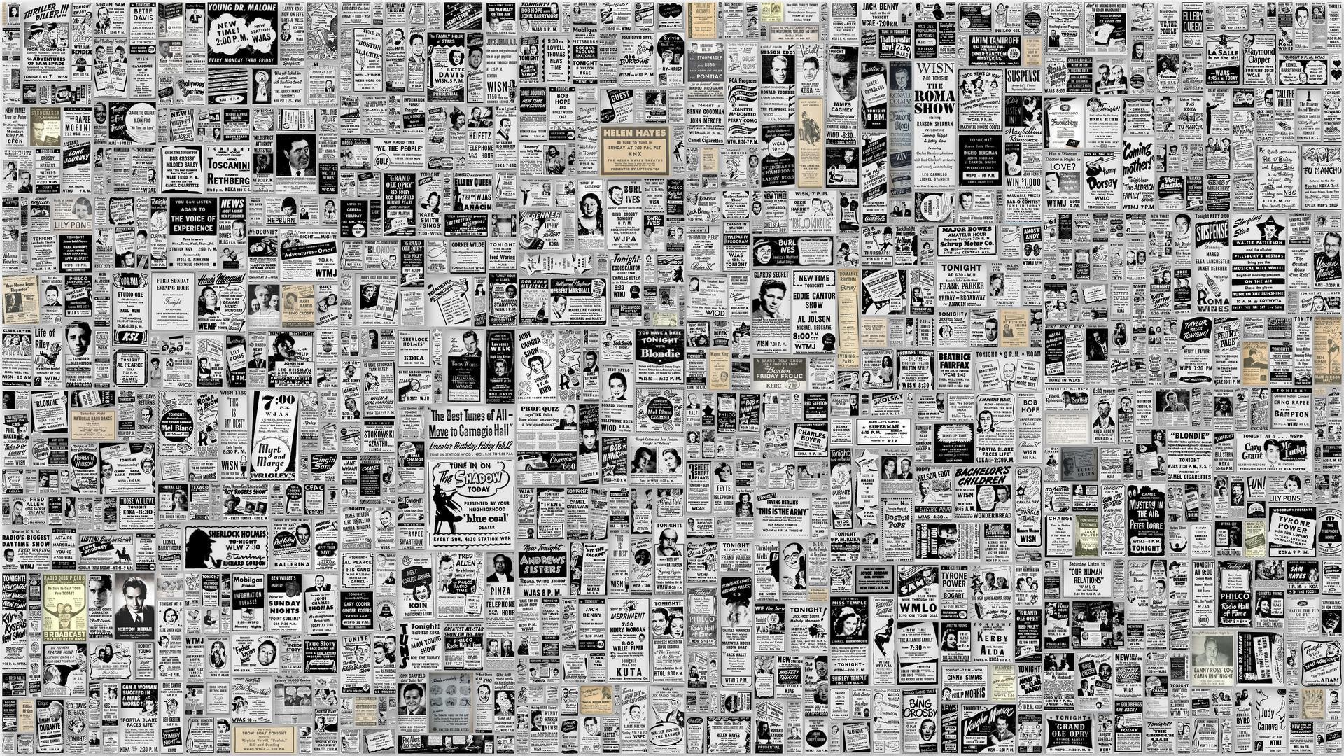 Download Newspaper As Wallpaper Wallpapersafari. Collage backgrounds wallpapersafari