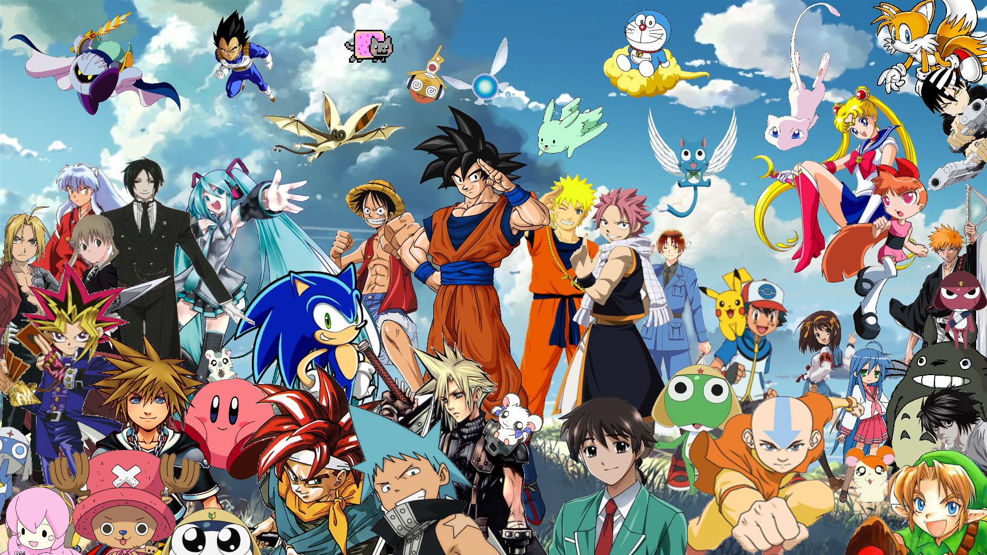 Anime – Crossover Collage Wallpaper