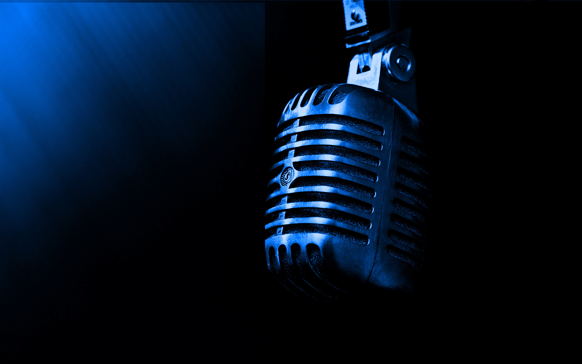 Blue Metal Professional Microphone Desktop Wallpaper Uploaded by DesktopWalls